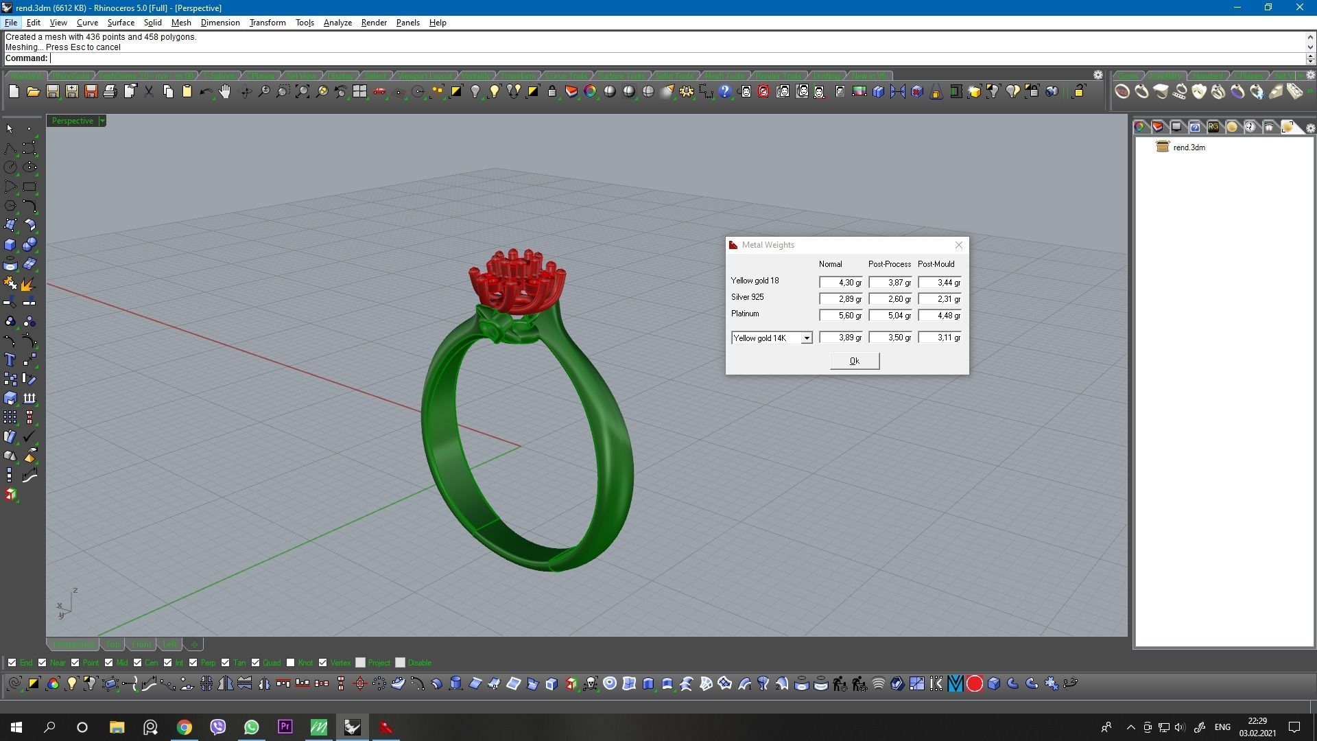 New ring model 2021 3D print model_5