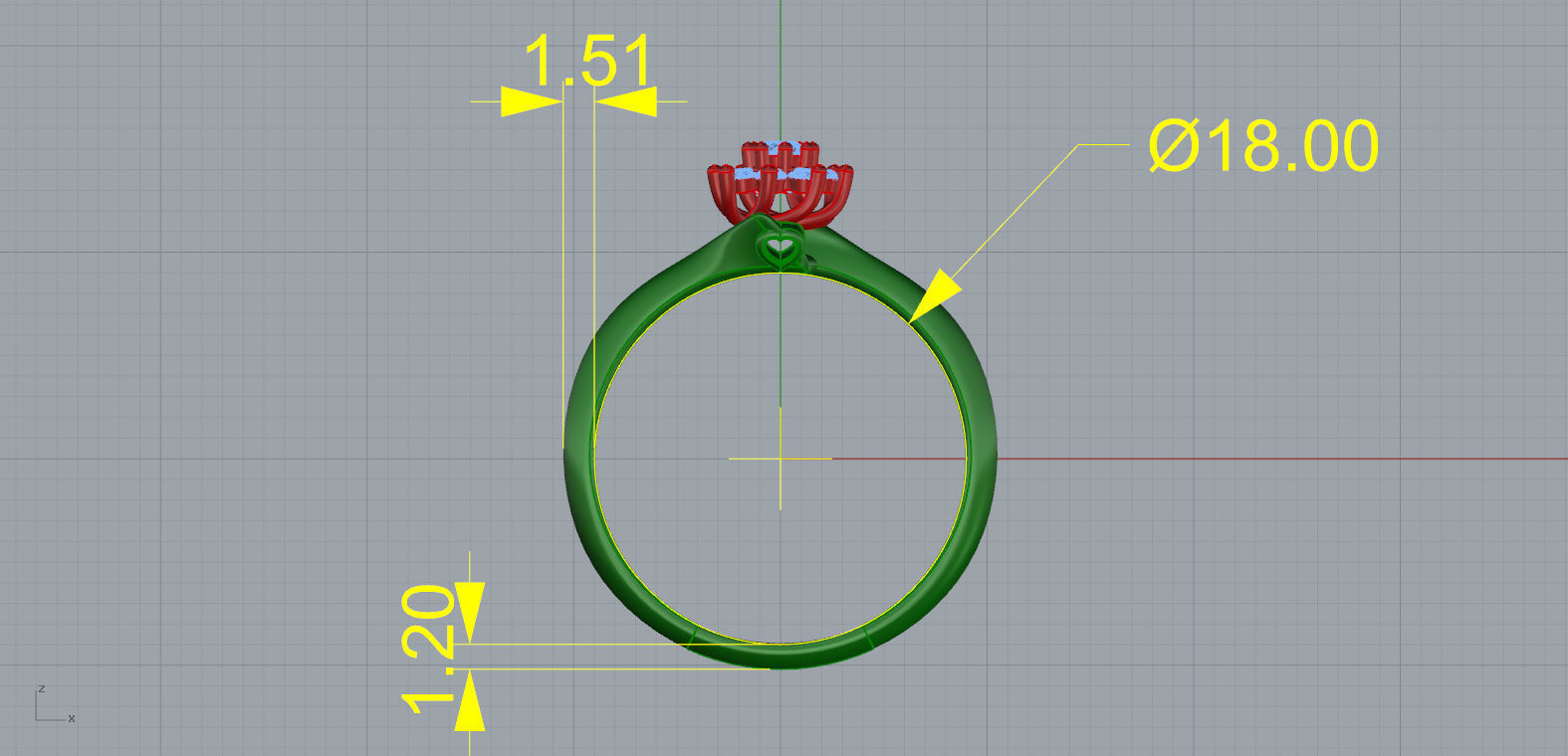 New ring model 2021 3D print model_1