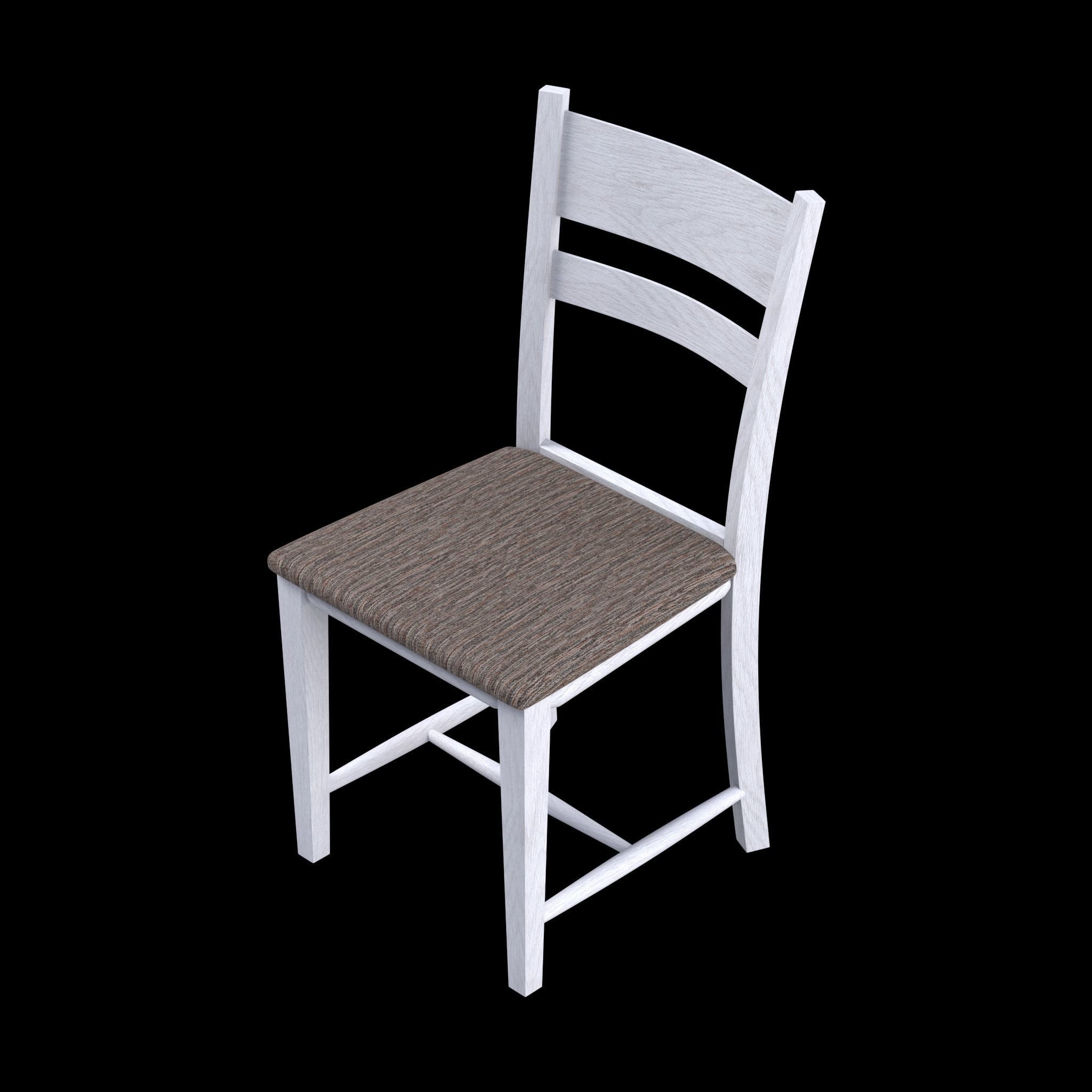 Chair dining Low-poly 3D model_10