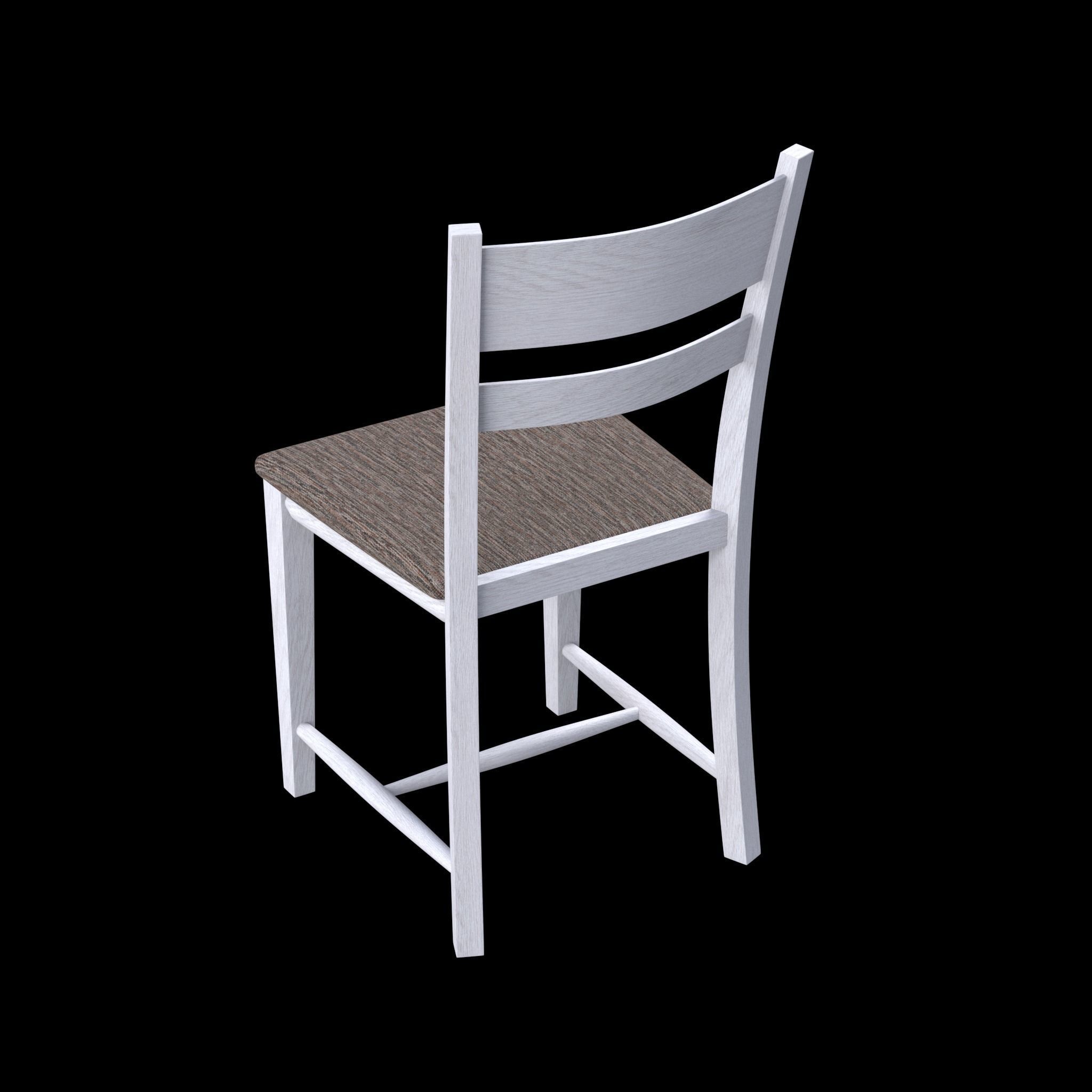 Chair dining Low-poly 3D model_12