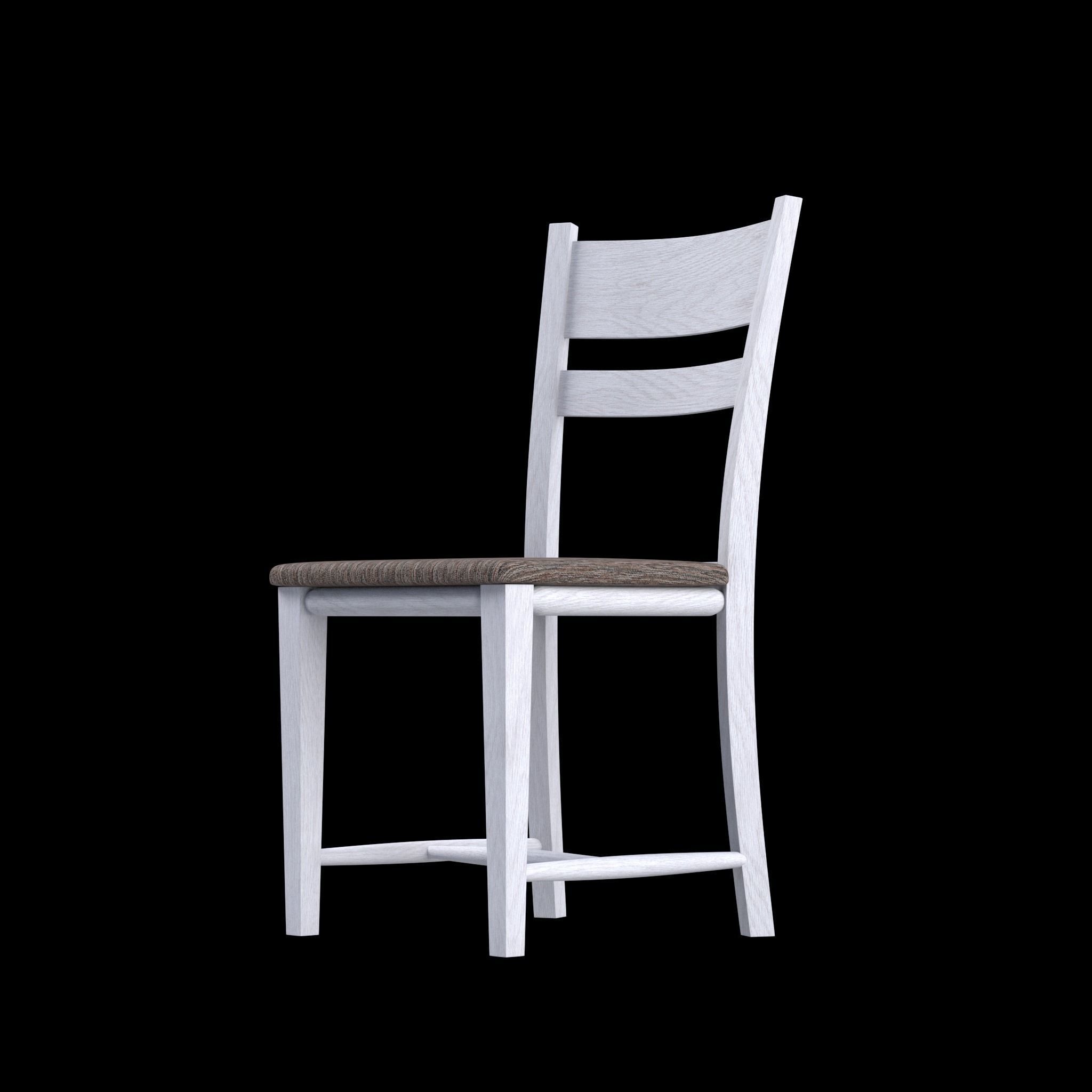 Chair dining Low-poly 3D model_4