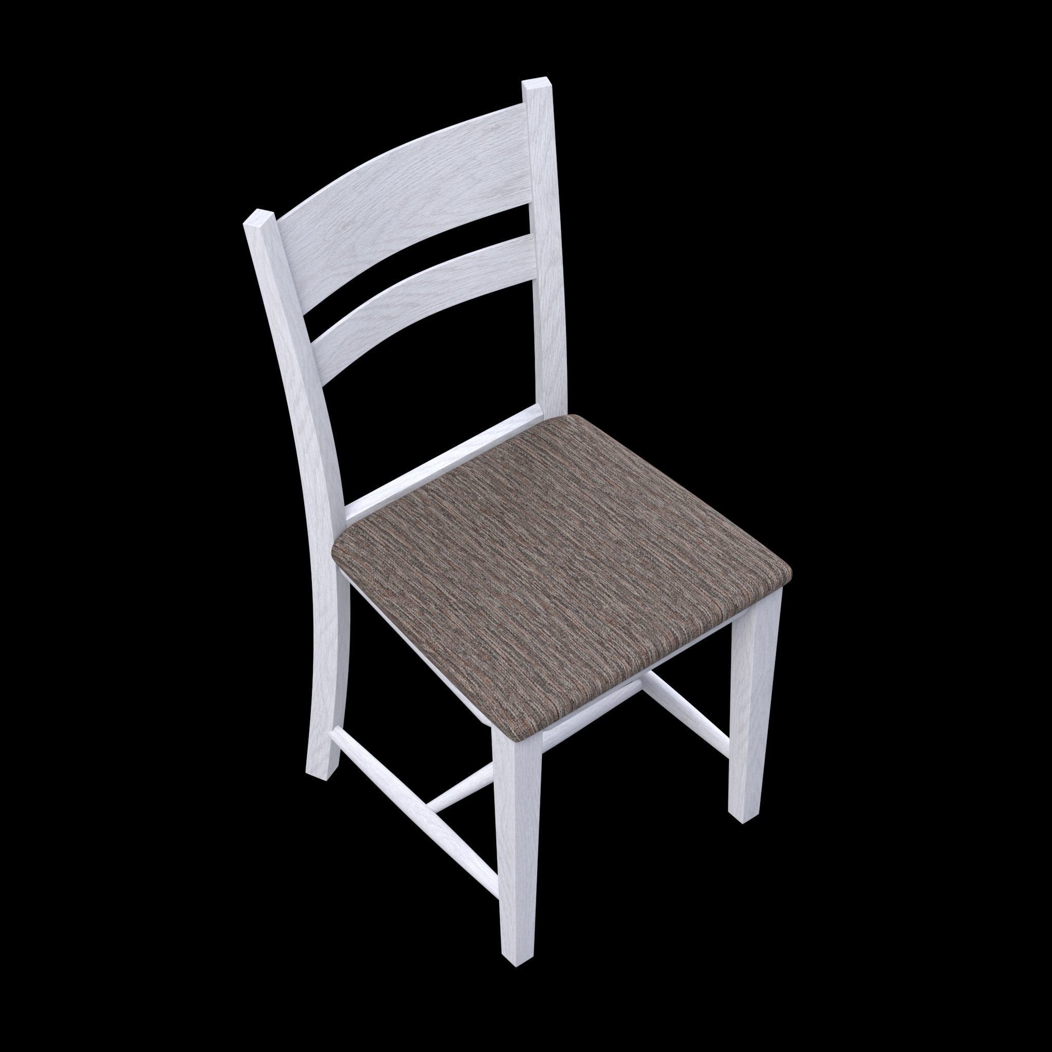 Chair dining Low-poly 3D model_8