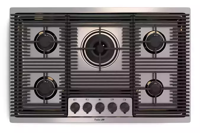 hob Milanello Gun Metal 5F-7682 006 - by Foster