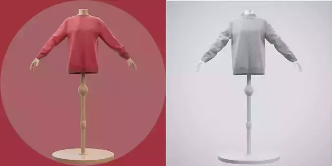 2 knit sweaters on mannequin - cardigan sweater collection