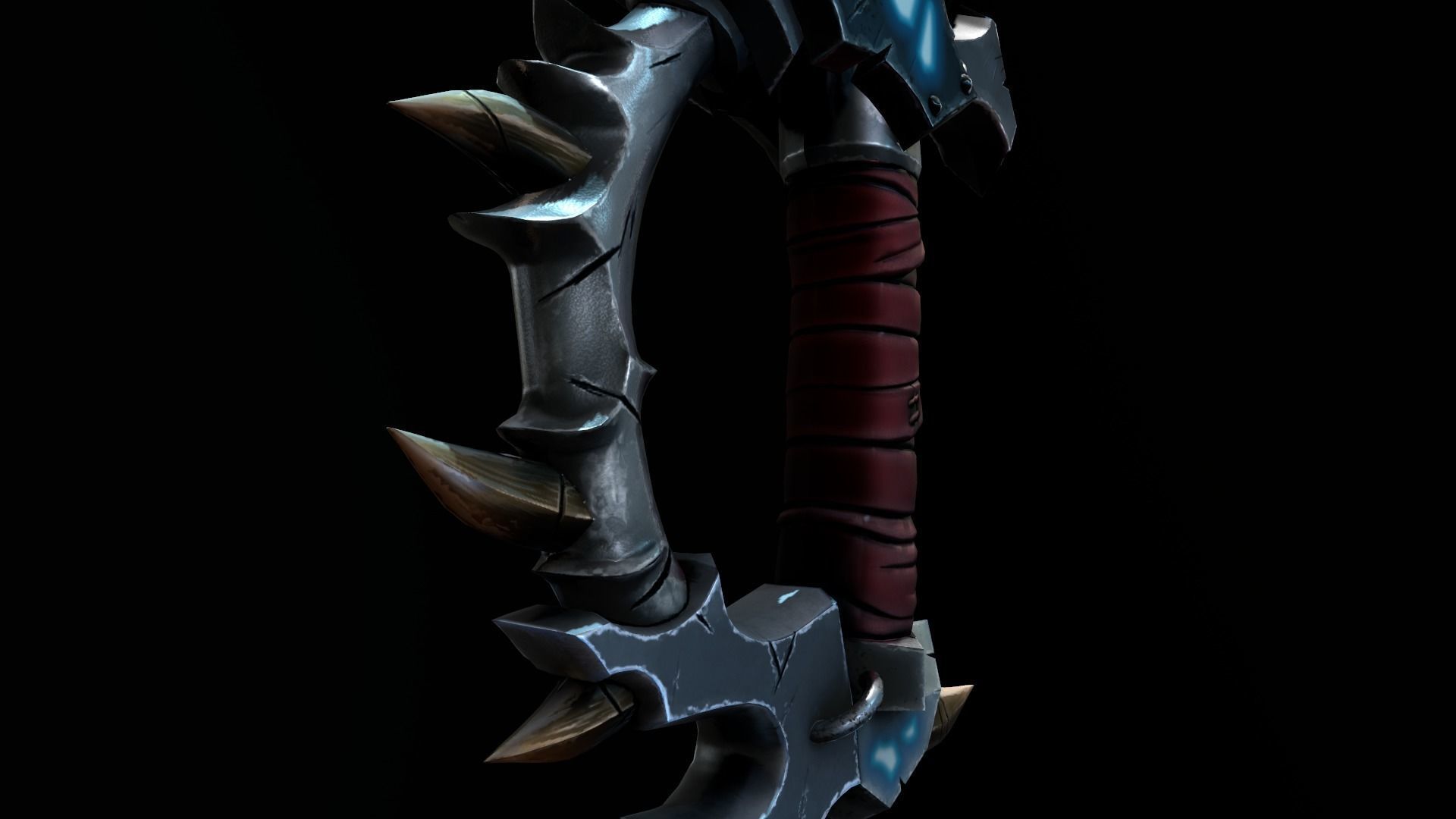 Magical Stylized Sword 3D Model Low-poly 3D model_7