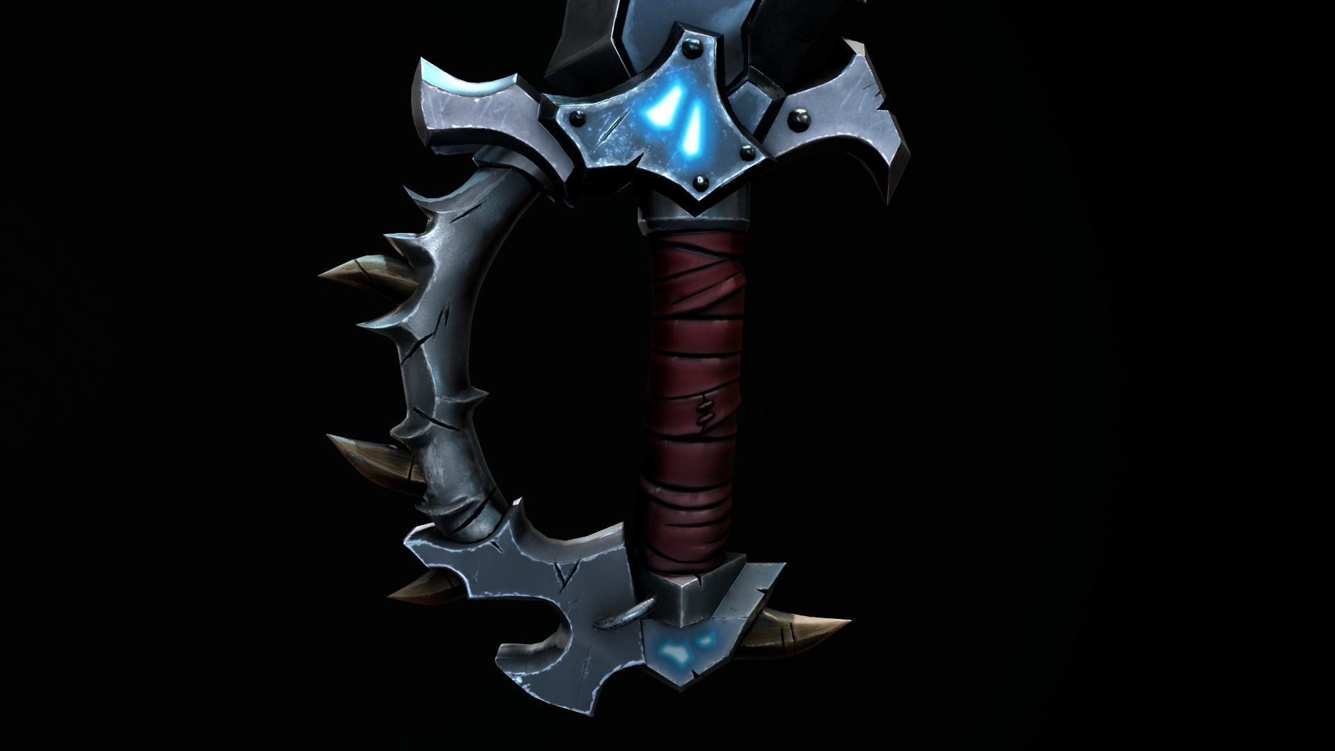 Magical Stylized Sword 3D Model Low-poly 3D model_6
