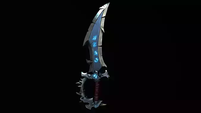 Magical Stylized Sword 3D Model Low-poly 3D model