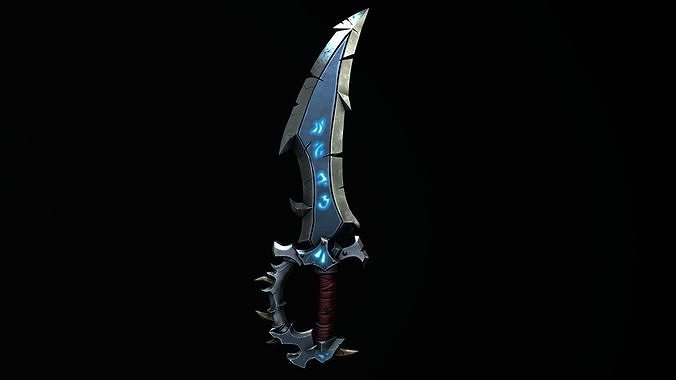 Magical Stylized Sword 3D Model Low-poly 3D model