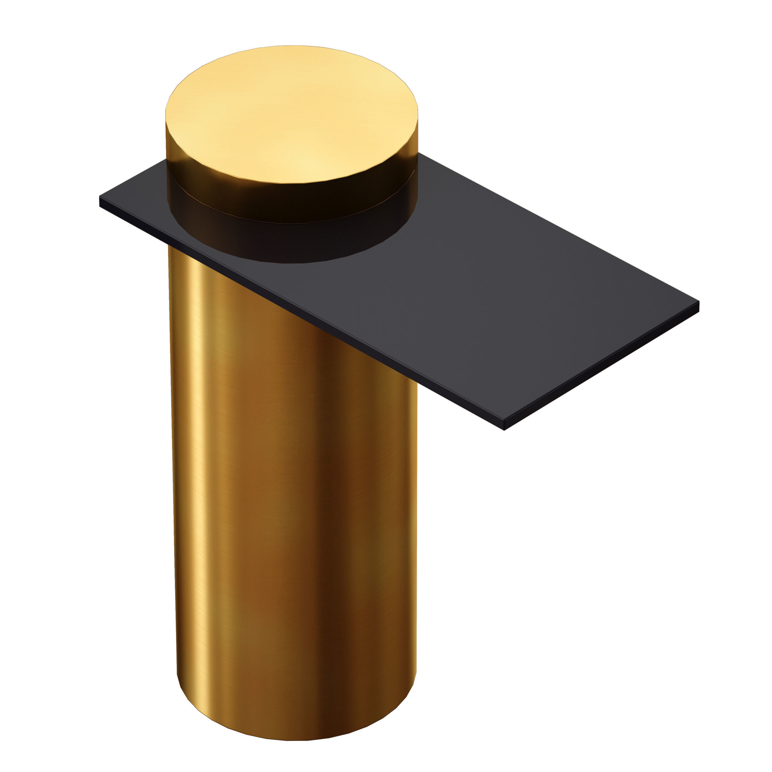 Grafik Glass Cantilever End Table Crate and Barrel 3D model_7