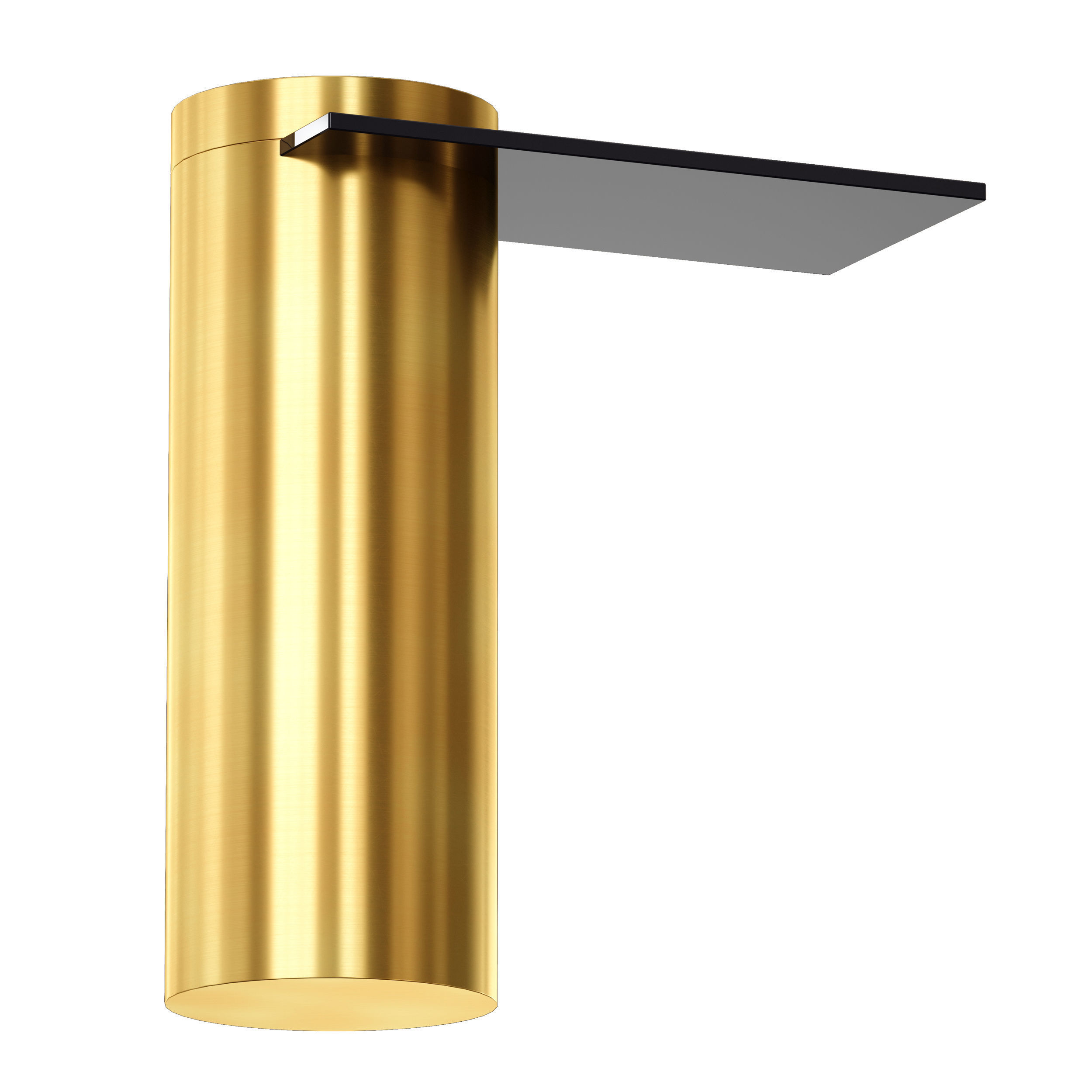 Grafik Glass Cantilever End Table Crate and Barrel 3D model_3