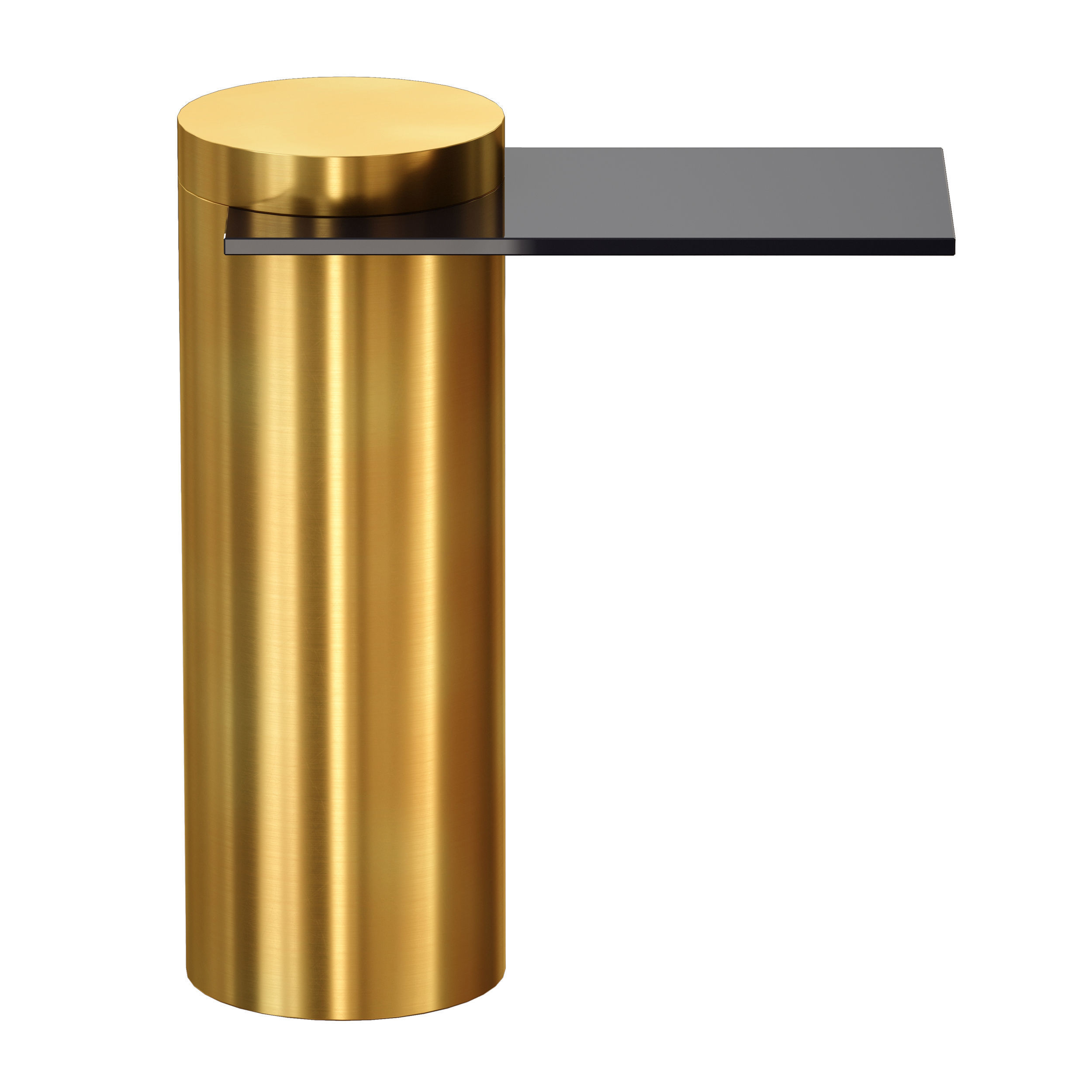 Grafik Glass Cantilever End Table Crate and Barrel 3D model_6