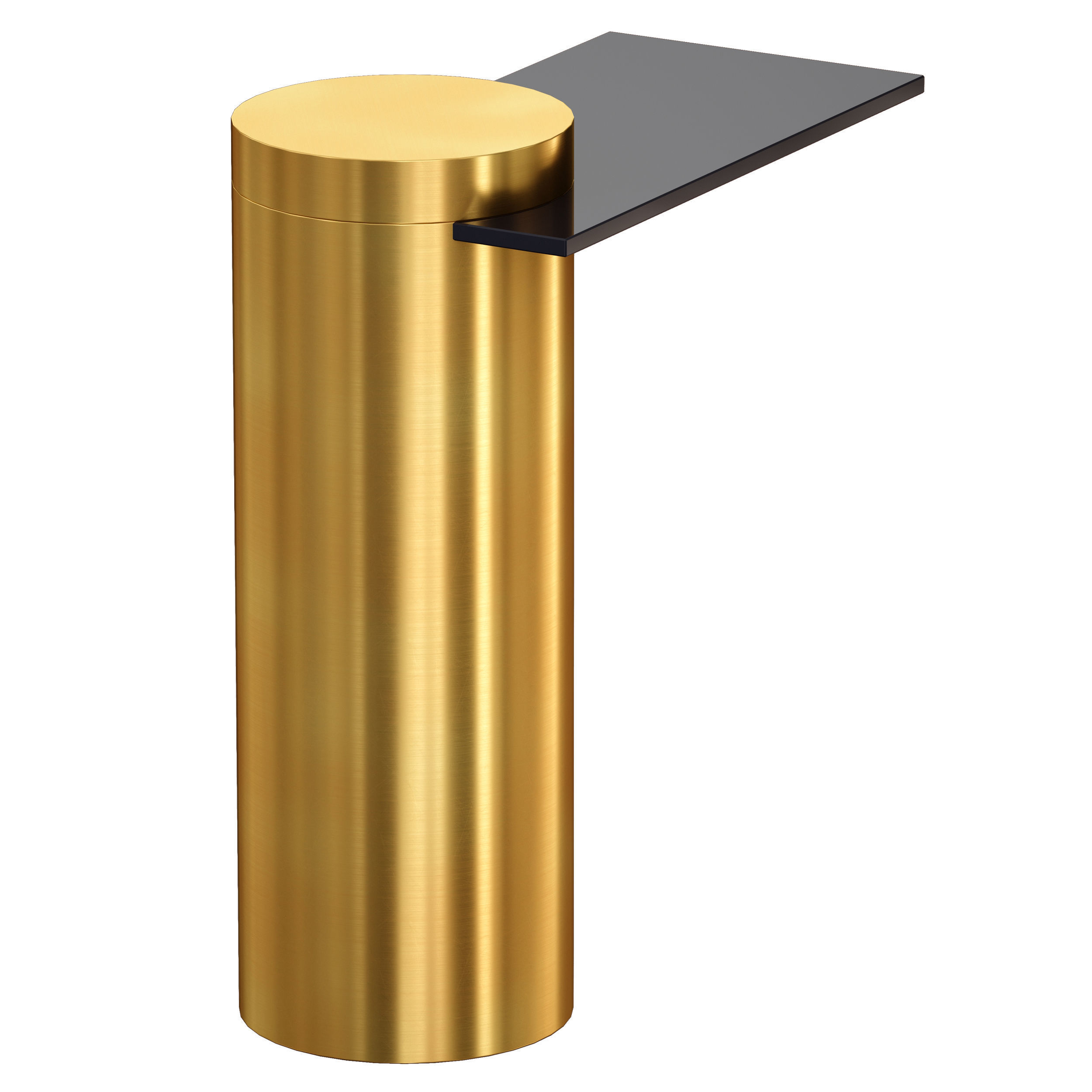 Grafik Glass Cantilever End Table Crate and Barrel 3D model_5