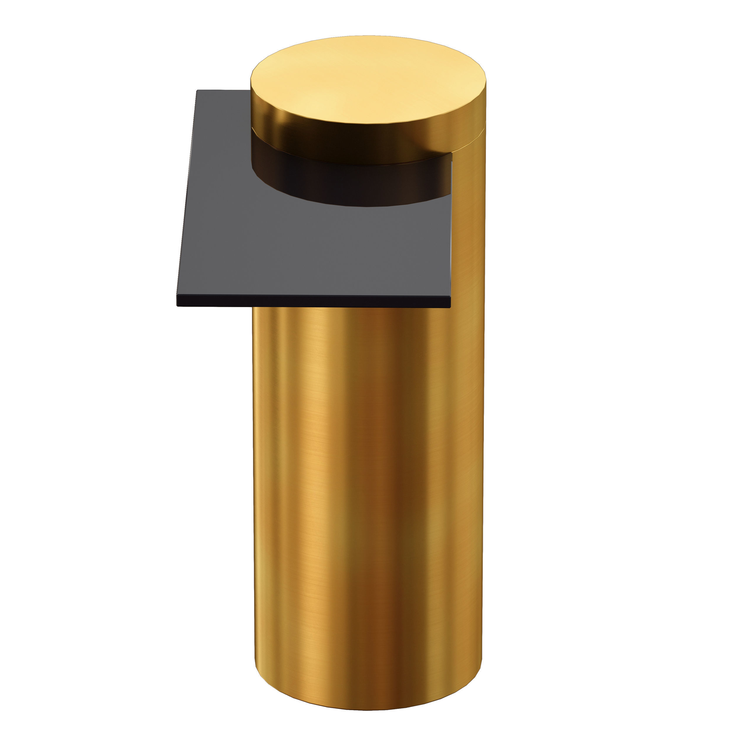 Grafik Glass Cantilever End Table Crate and Barrel 3D model_8