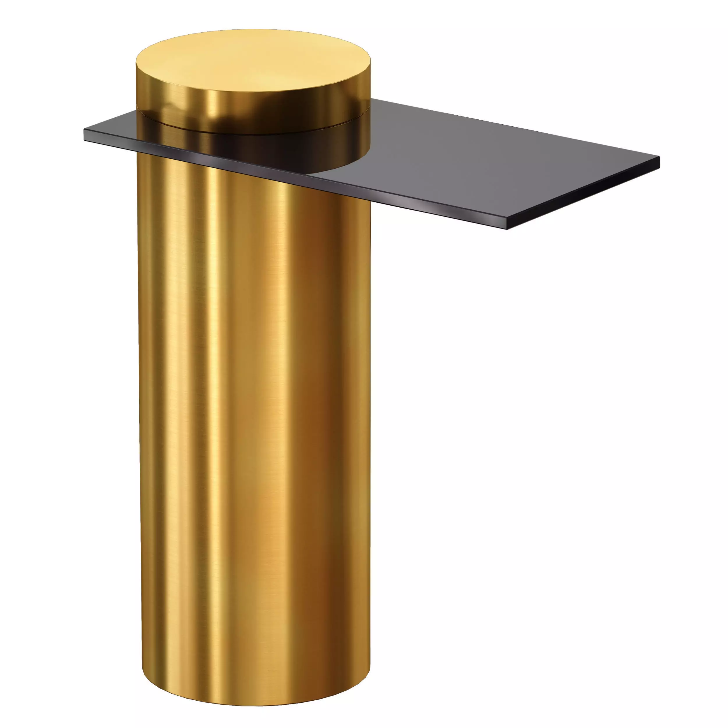 Grafik Glass Cantilever End Table Crate and Barrel 3D model_0