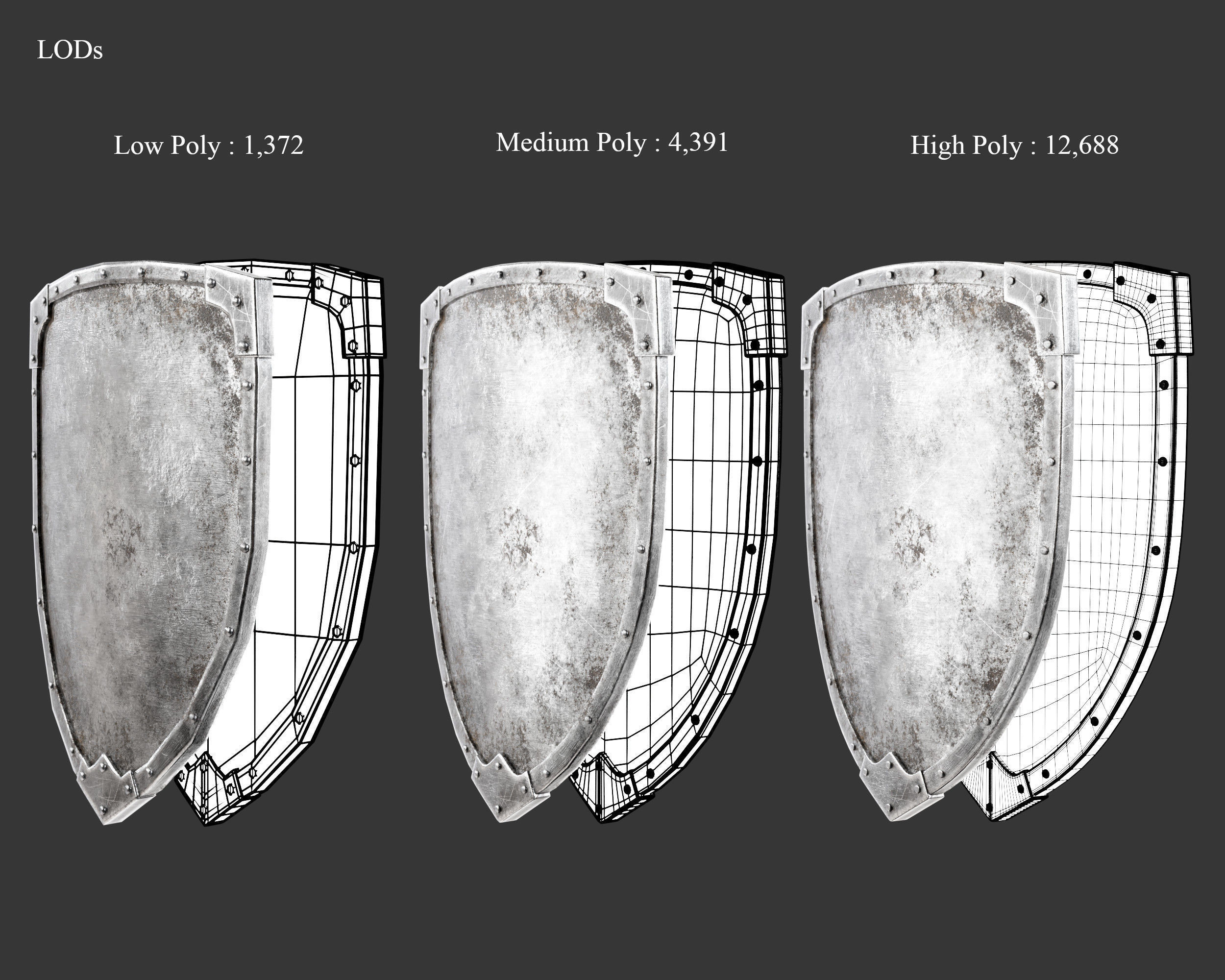 Medieval Collection Weapons Shields _21