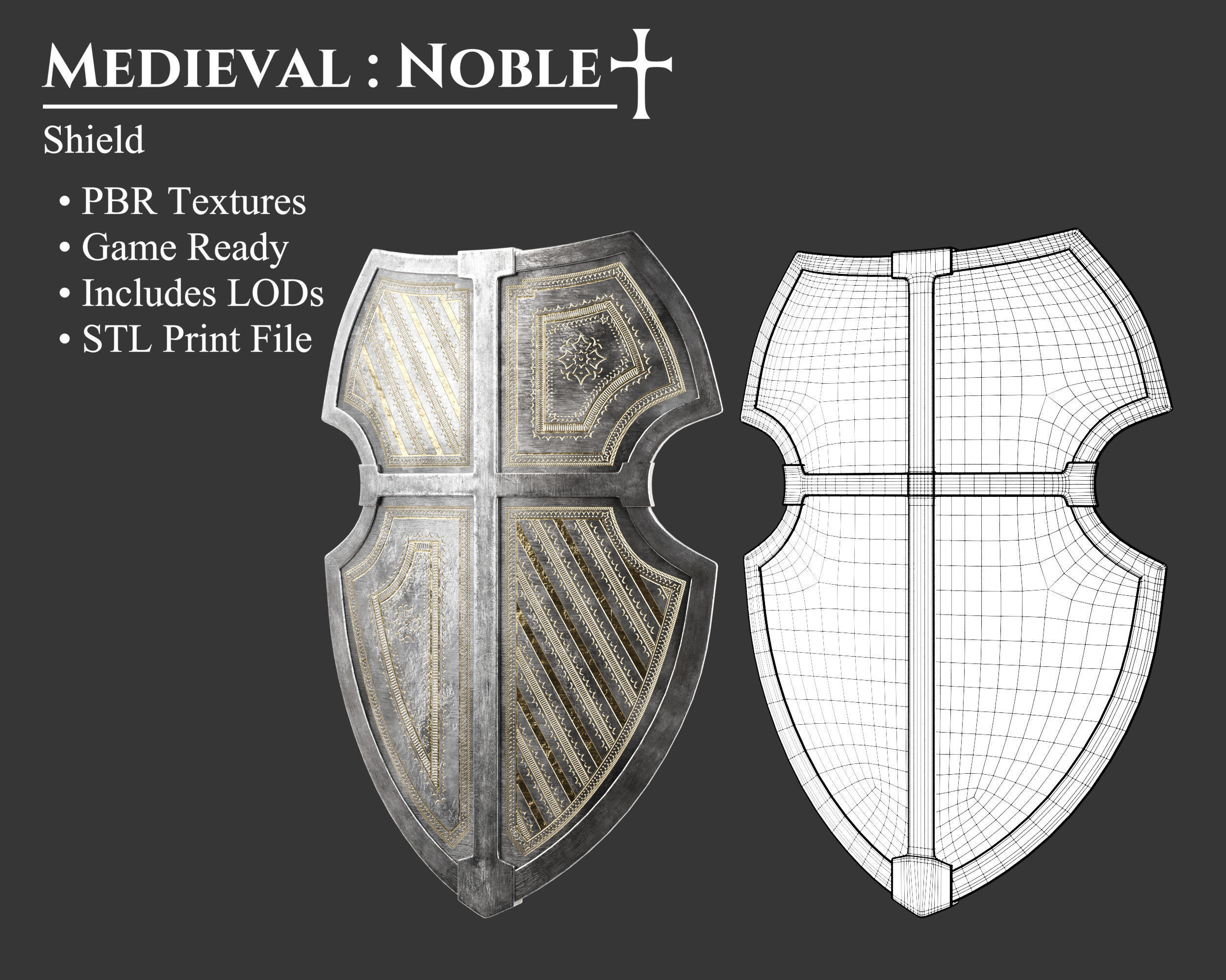Medieval Collection Weapons Shields _26