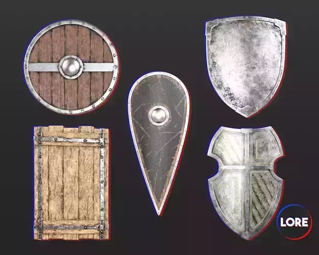 Medieval Collection Weapons Shields 