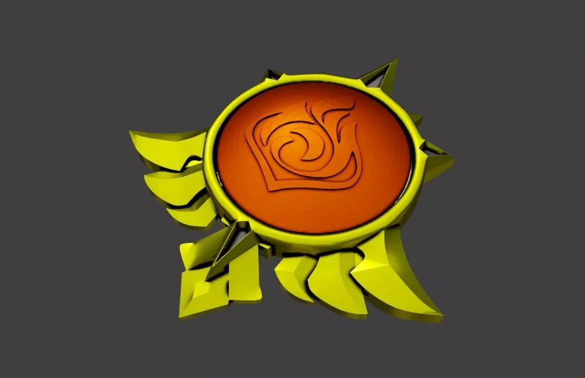 Genshin Impact Vision All elements Monstadt Variant  3D print model_0