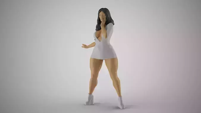 Woman City Mood 4 3D print model