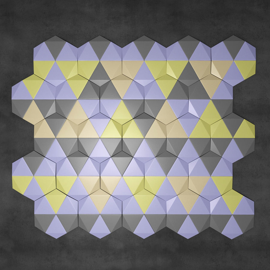 3D decorative panel 3D model_1