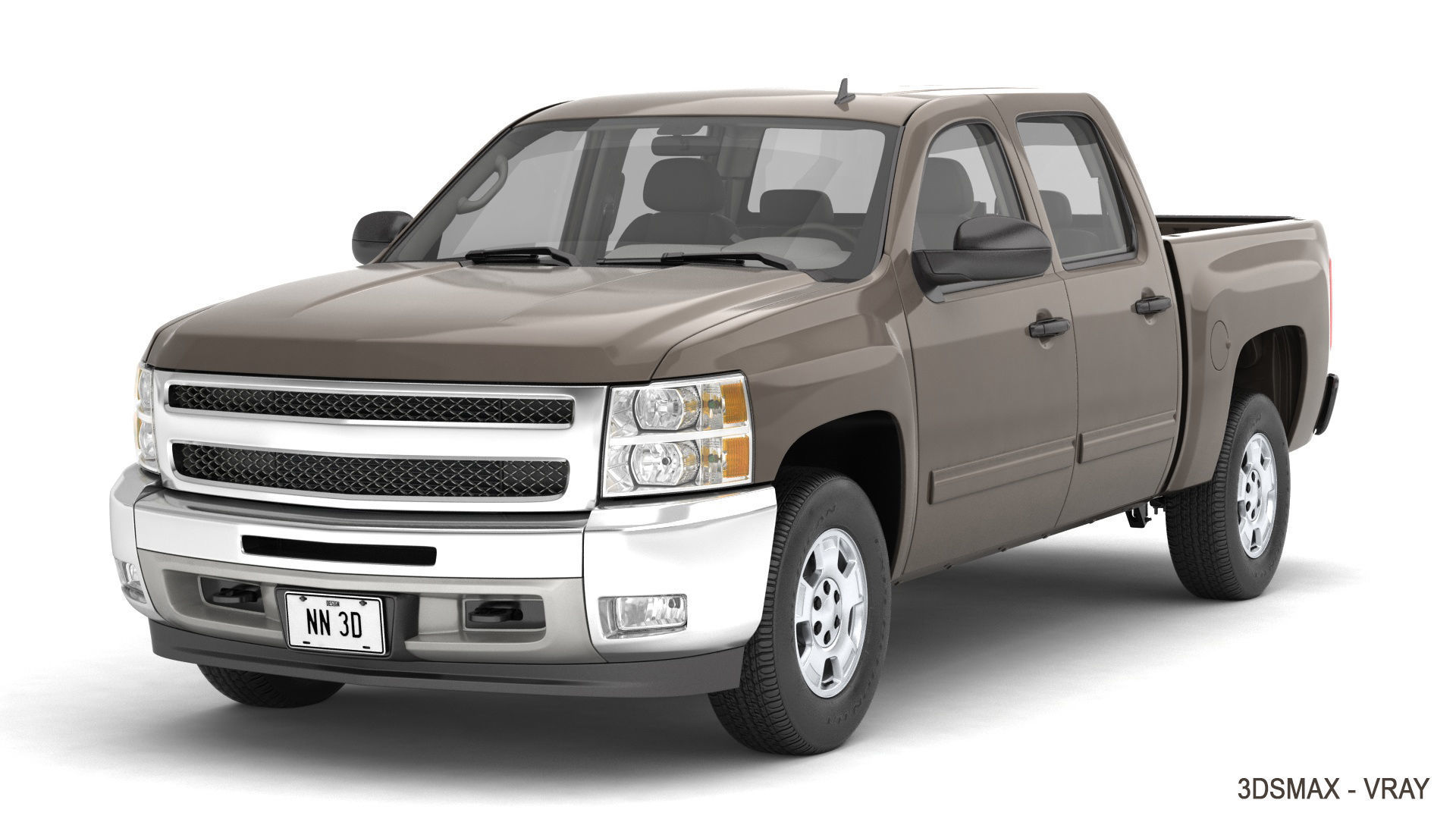 GENERIC PICKUP TRUCK 19 3D model_20