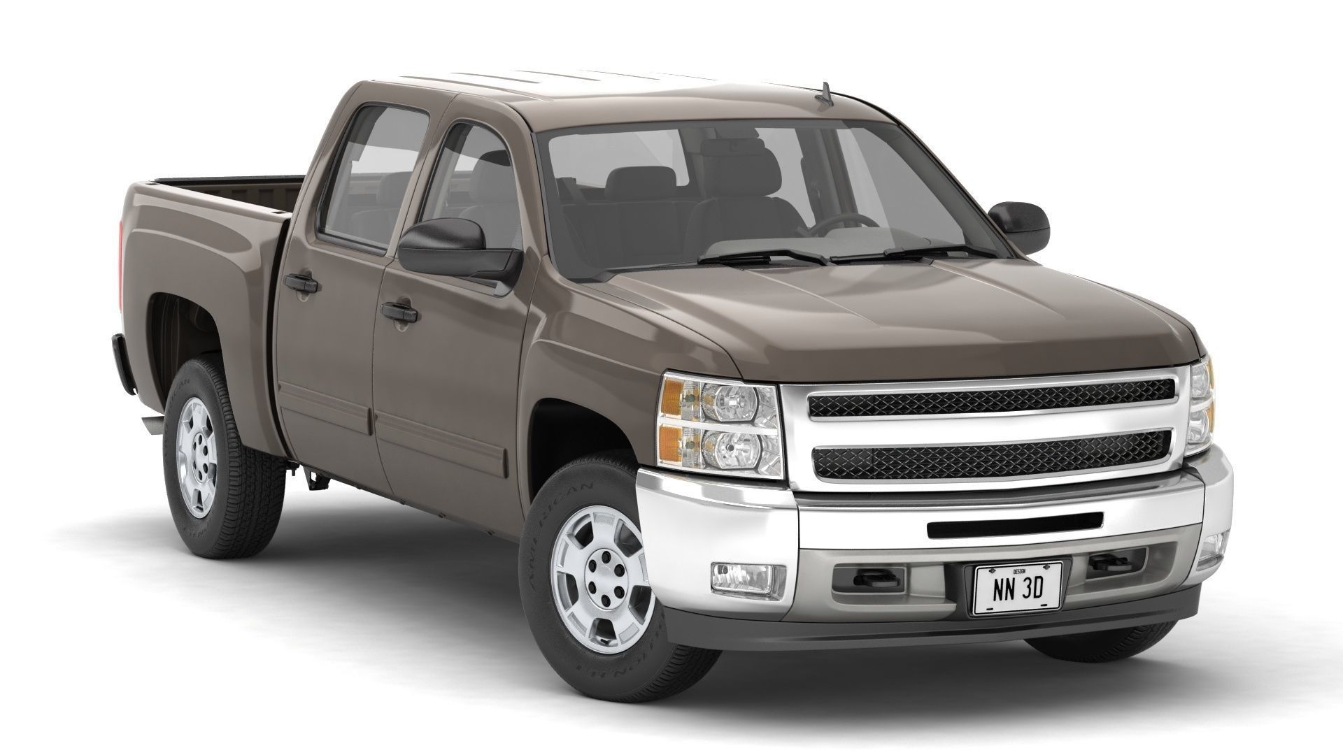 GENERIC PICKUP TRUCK 19 3D model_2