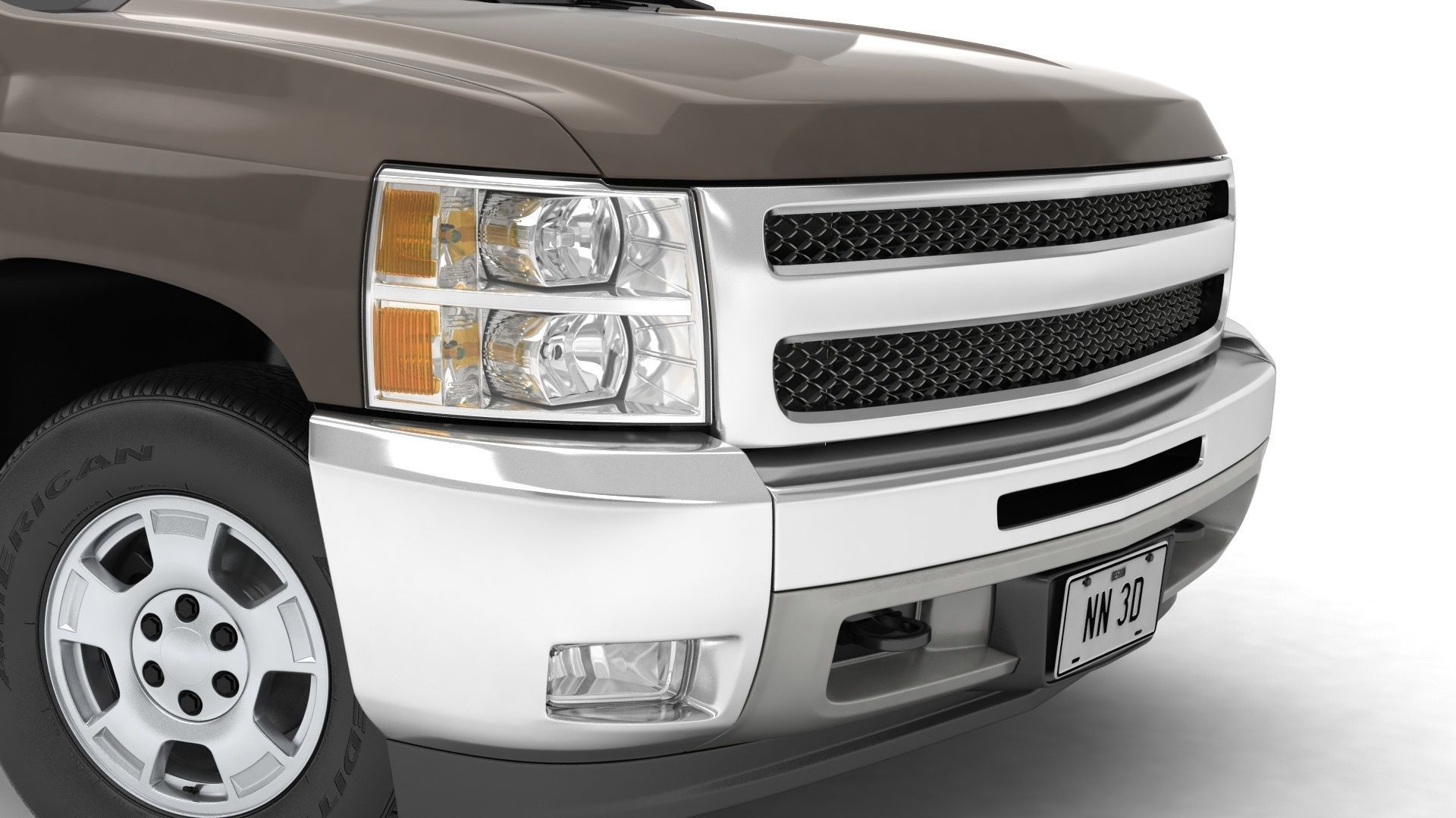 GENERIC PICKUP TRUCK 19 3D model_8