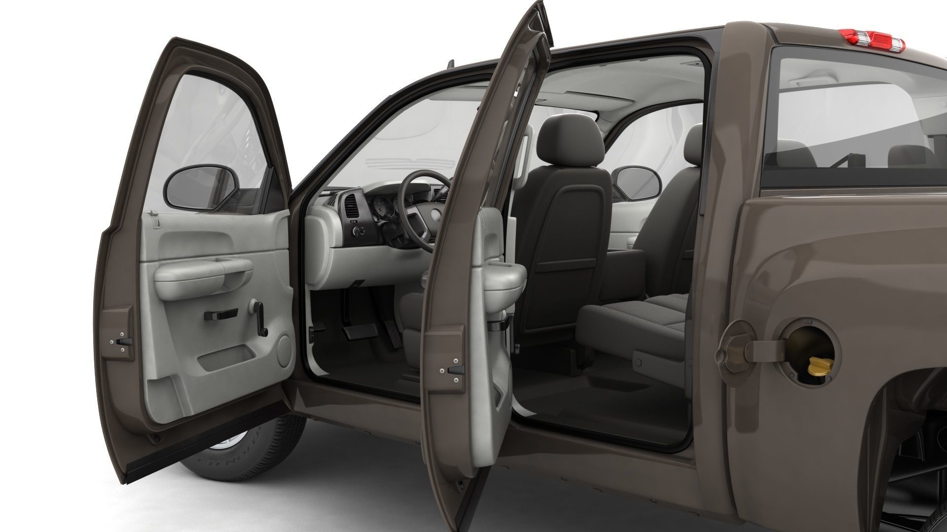 GENERIC PICKUP TRUCK 19 3D model_12