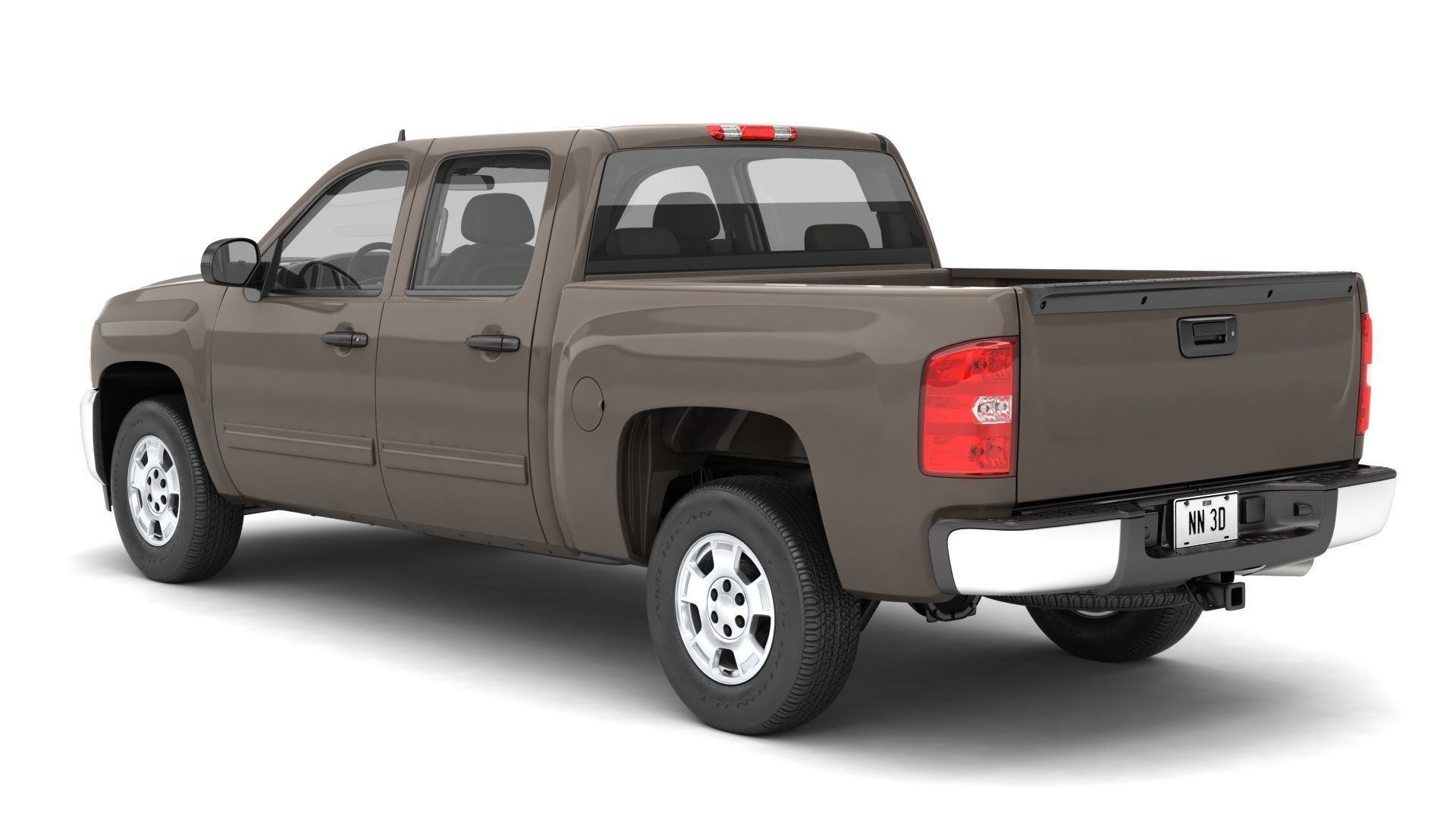 GENERIC PICKUP TRUCK 19 3D model_3
