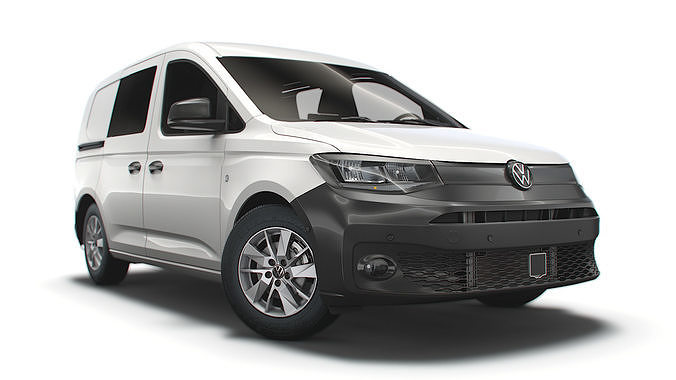 Volkswagen Caddy Commerce Van DoubleCab 2021 3D model