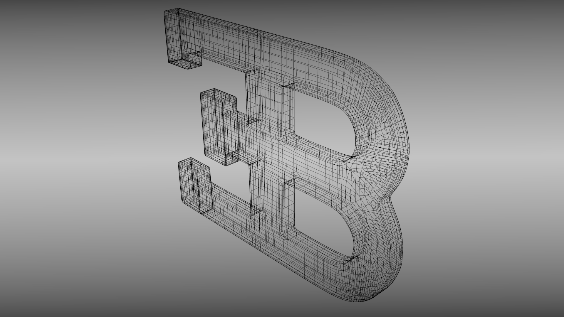 Bugatti logo 3D model_4