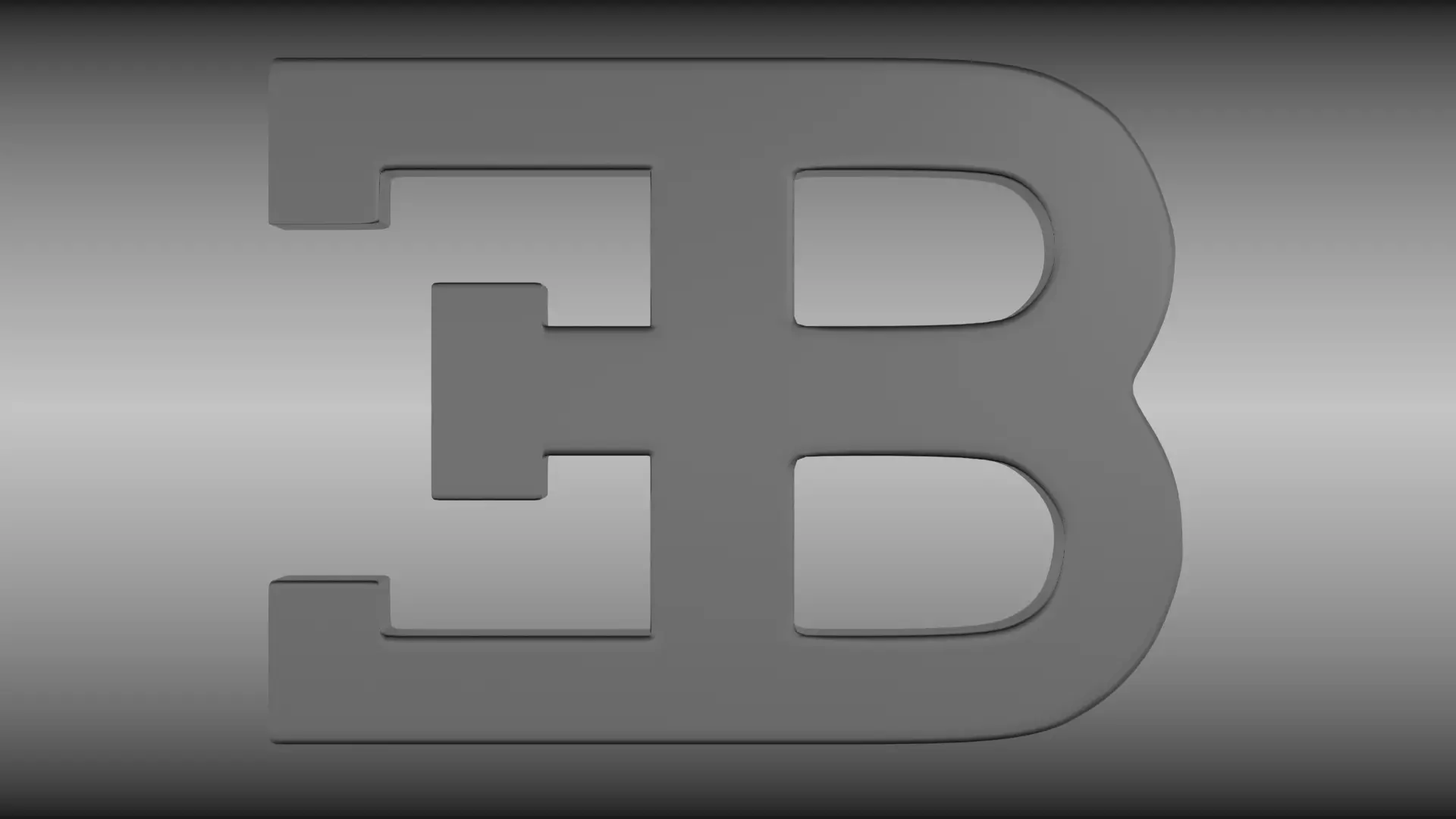 Bugatti logo 3D model_0