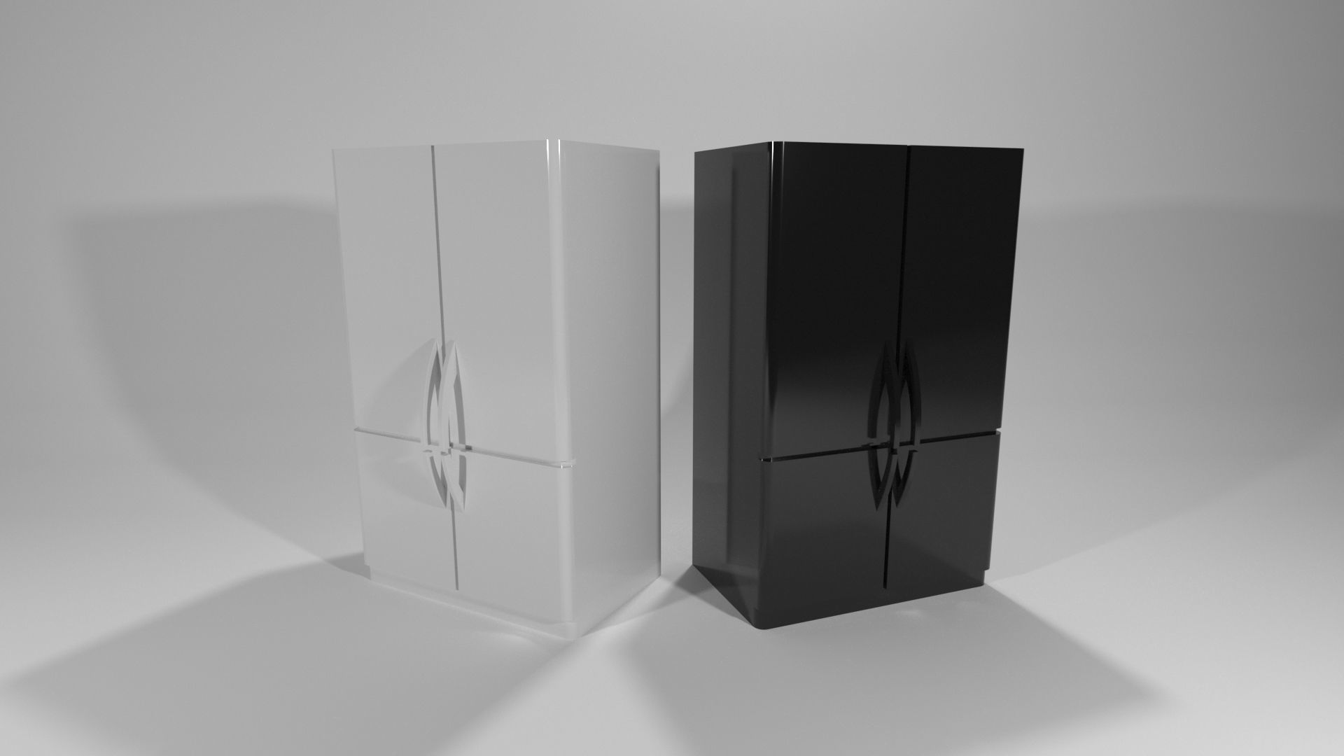 XOLODILNIK  Refrigerator 01 3d max 2017 v ray render by NX Low-poly 3D model_1