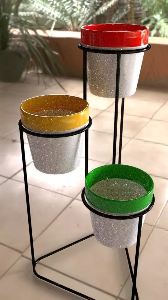 Flower Pot Stand 3D model