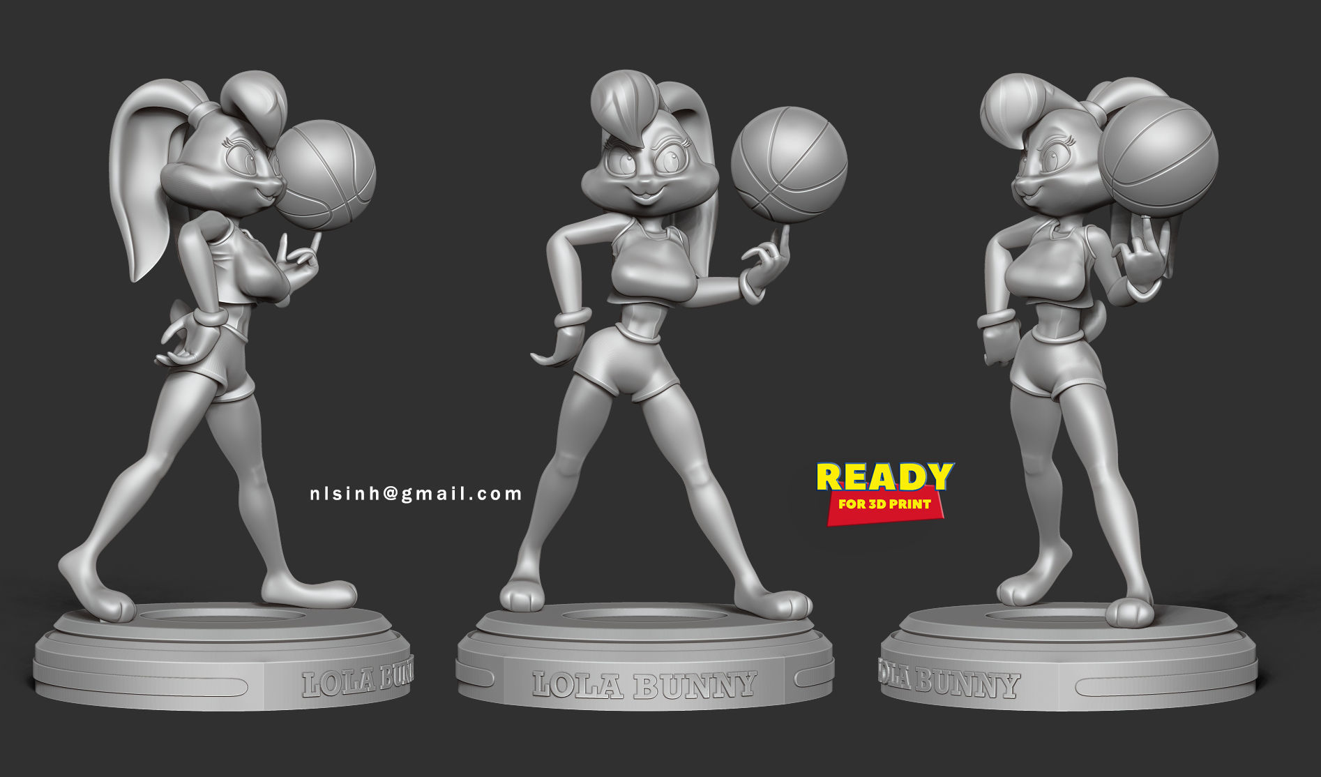 Lola Bunny 3D print model_5