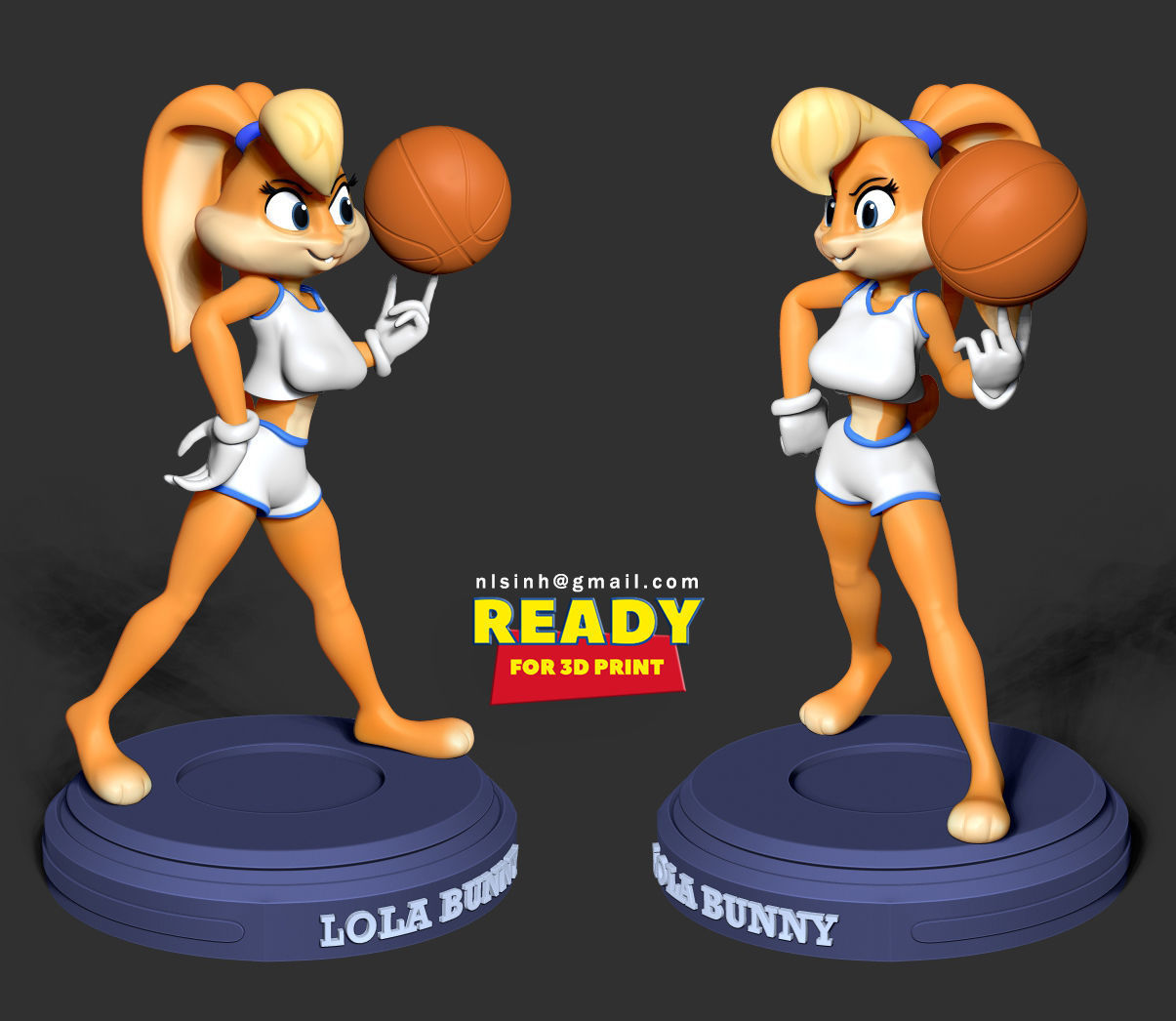 Lola Bunny 3D print model_1