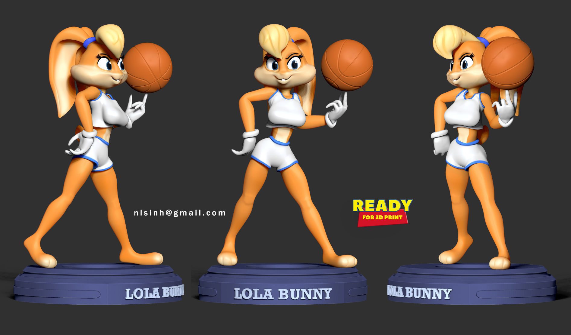 Lola Bunny 3D print model_4