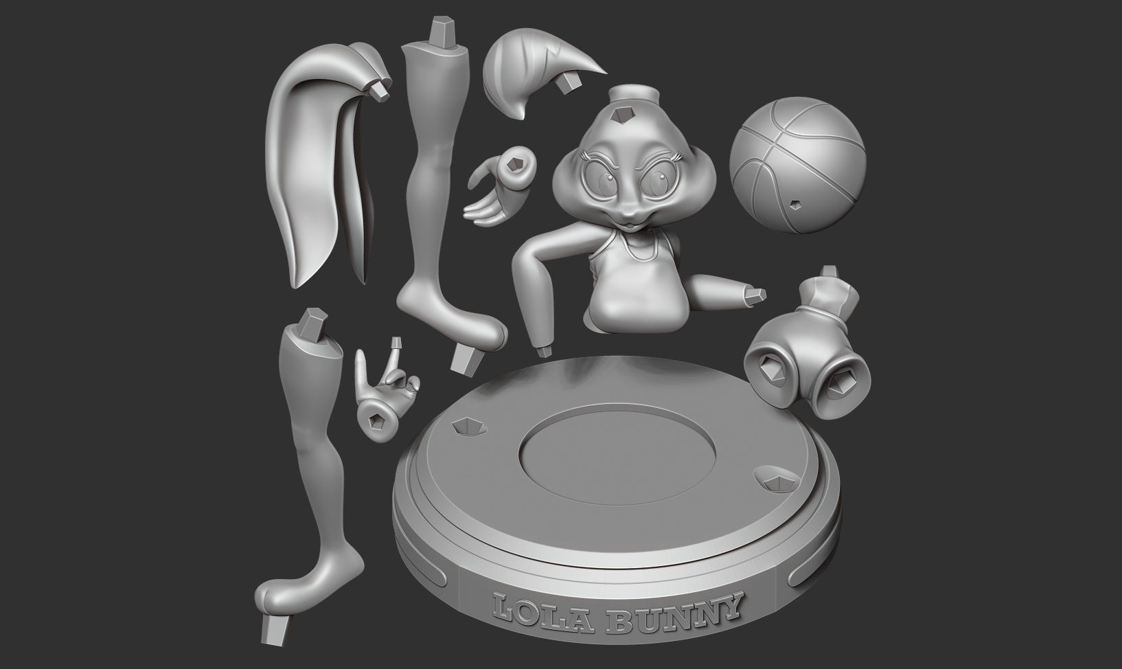 Lola Bunny 3D print model_2