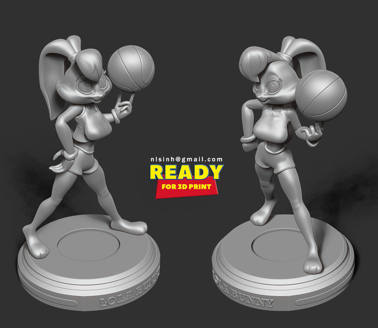 Lola Bunny 3D print model_3