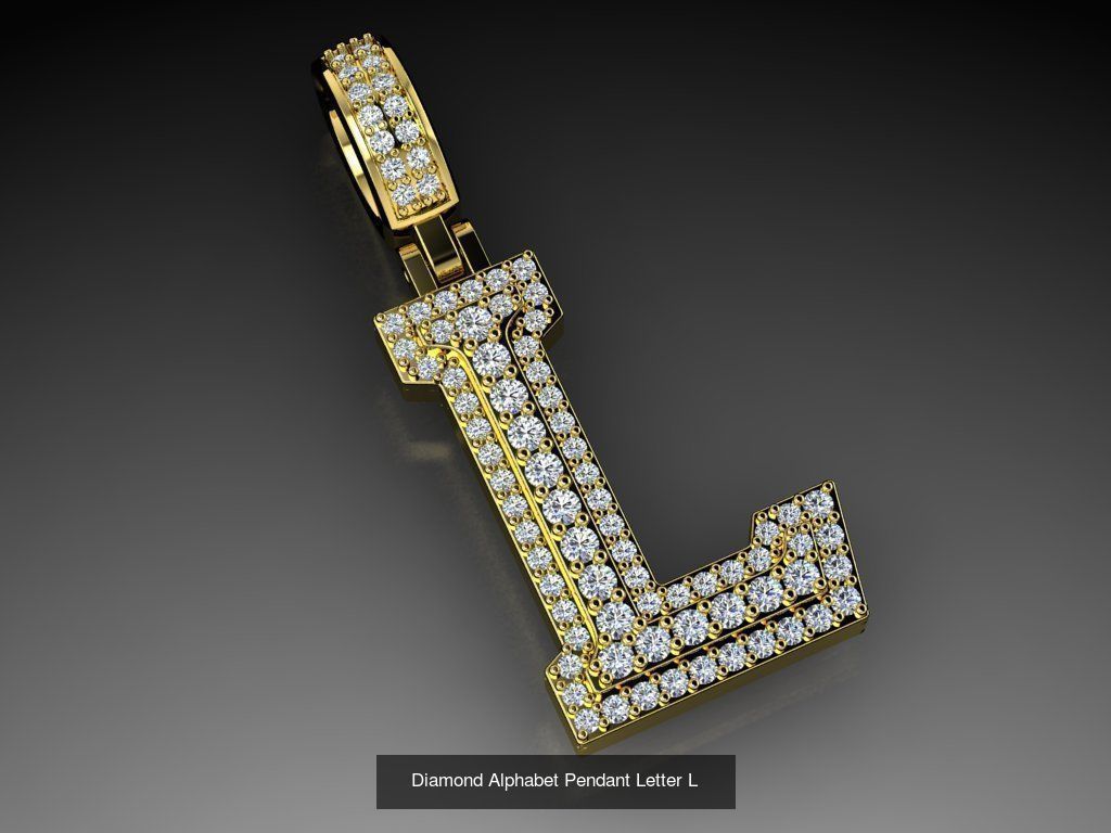 ALPHABET DIAMOND PENDANTS COLLECTION  _21
