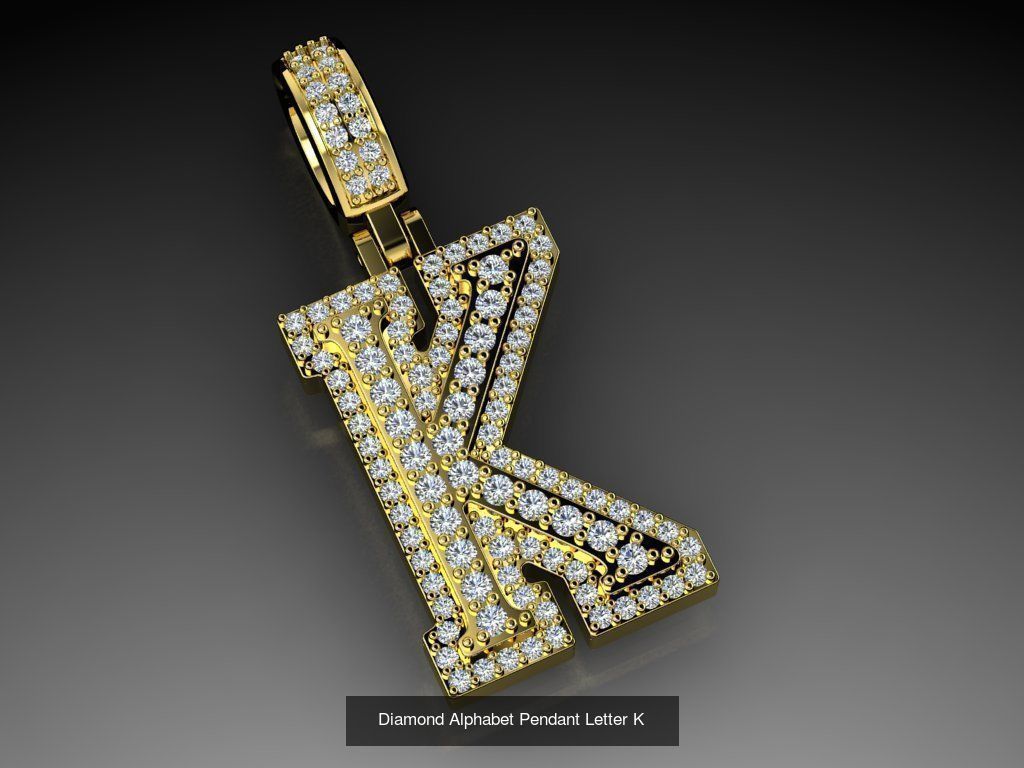 ALPHABET DIAMOND PENDANTS COLLECTION  _20