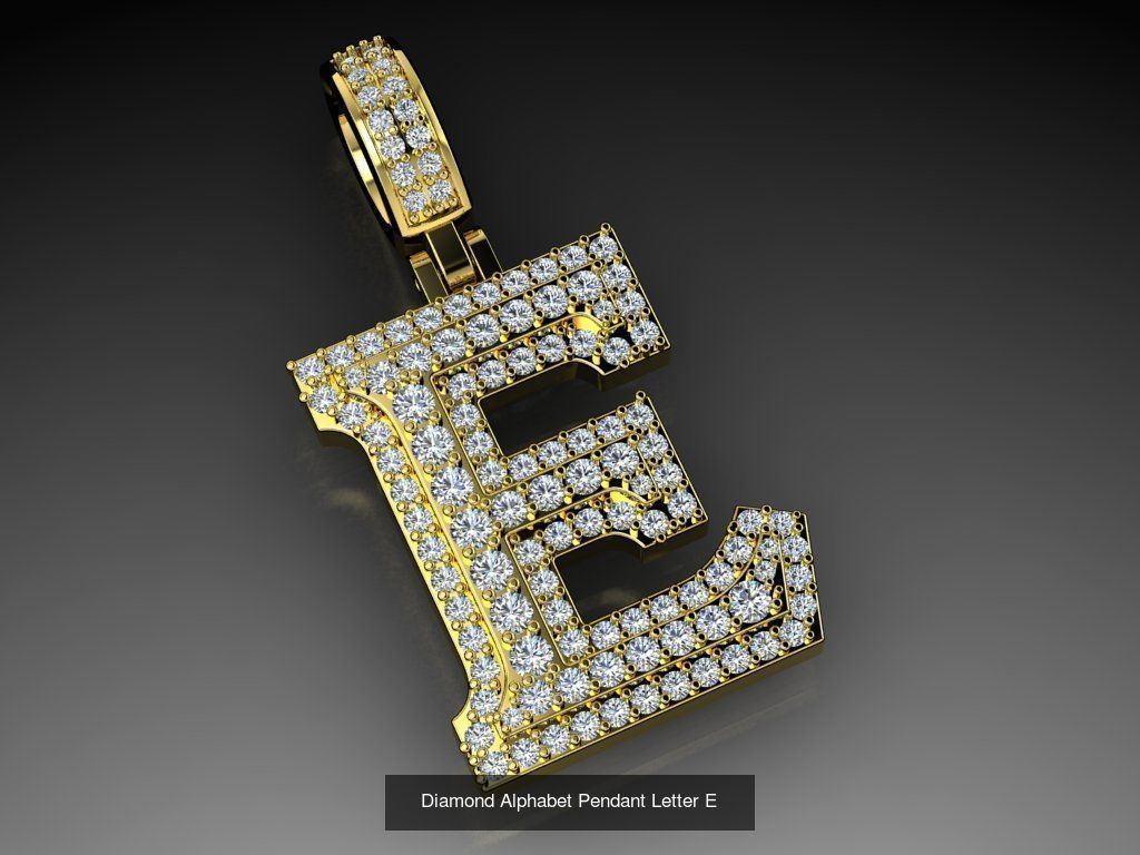 ALPHABET DIAMOND PENDANTS COLLECTION  _14