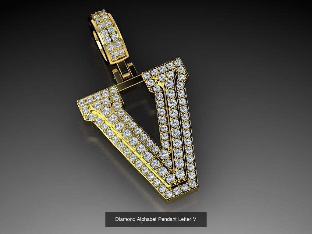 ALPHABET DIAMOND PENDANTS COLLECTION  _31