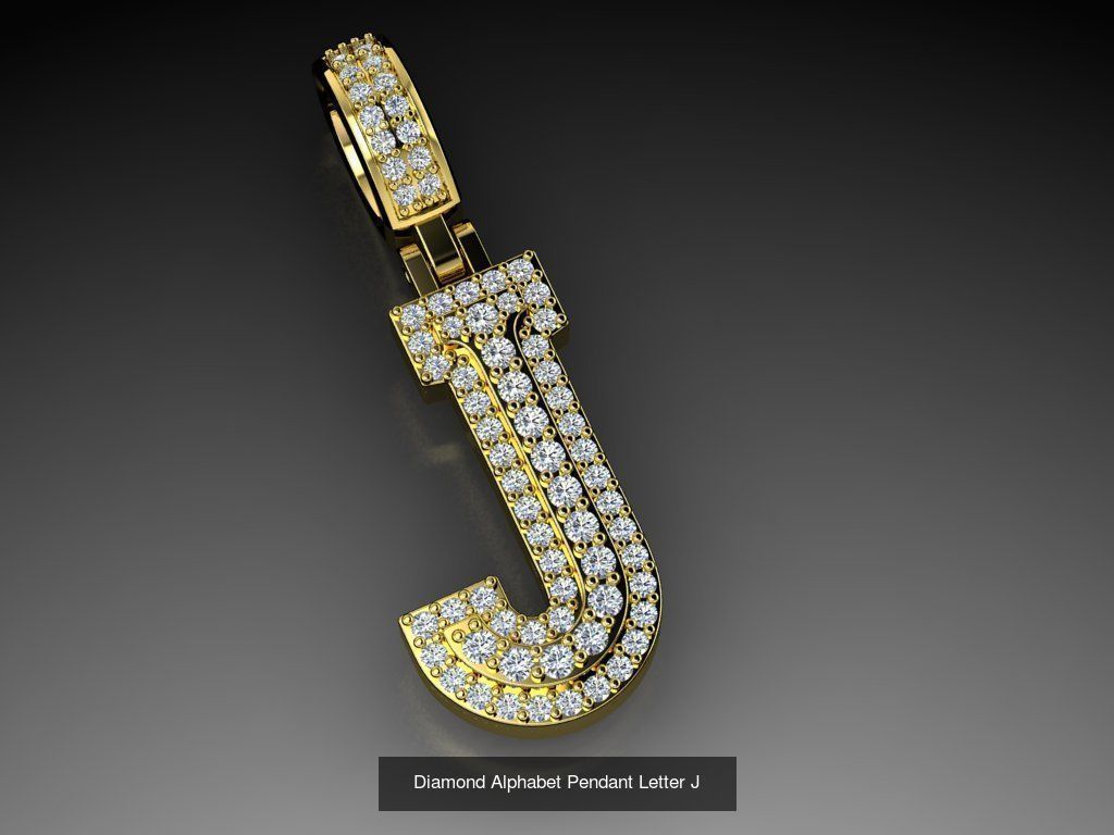 ALPHABET DIAMOND PENDANTS COLLECTION  _19
