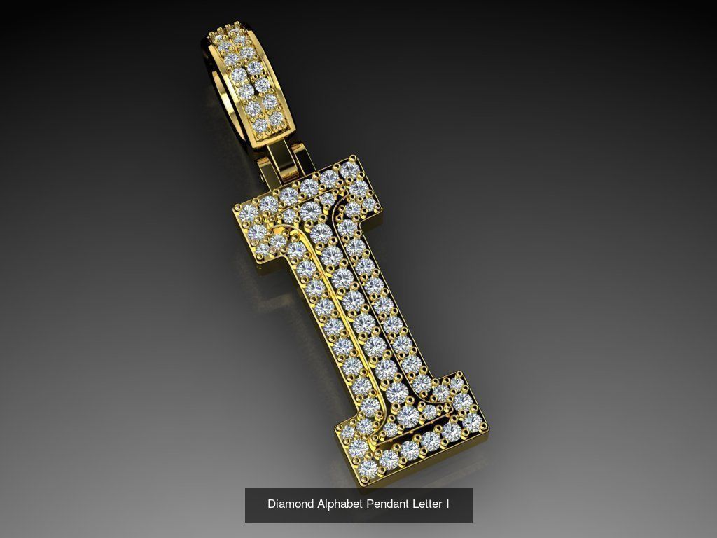 ALPHABET DIAMOND PENDANTS COLLECTION  _18