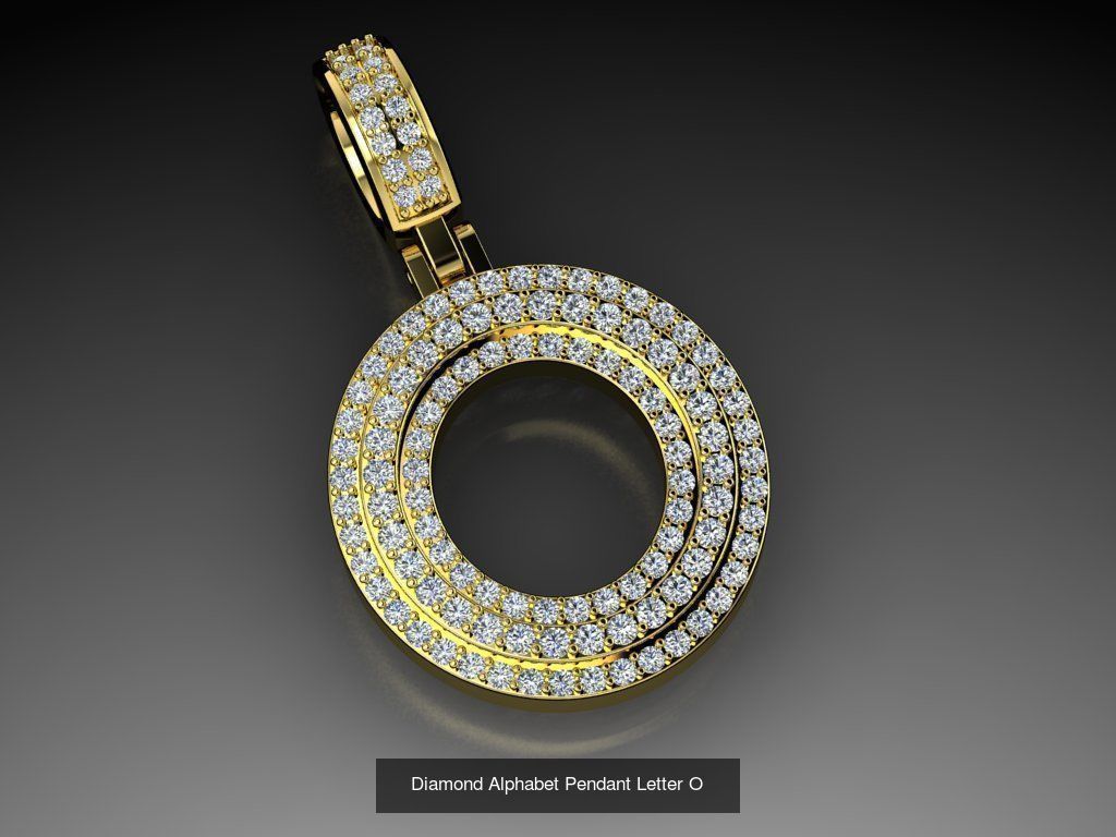 ALPHABET DIAMOND PENDANTS COLLECTION  _24