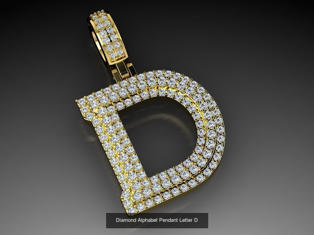 ALPHABET DIAMOND PENDANTS COLLECTION  _13