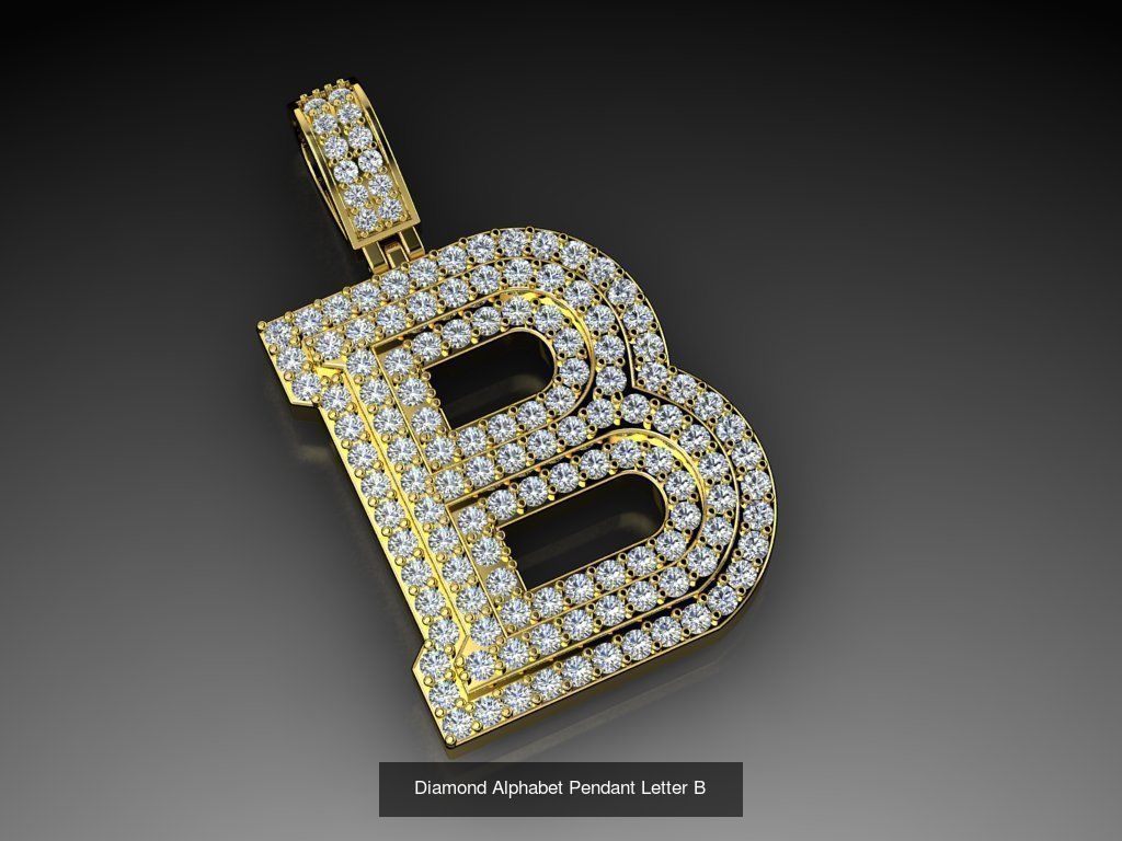 ALPHABET DIAMOND PENDANTS COLLECTION  _11