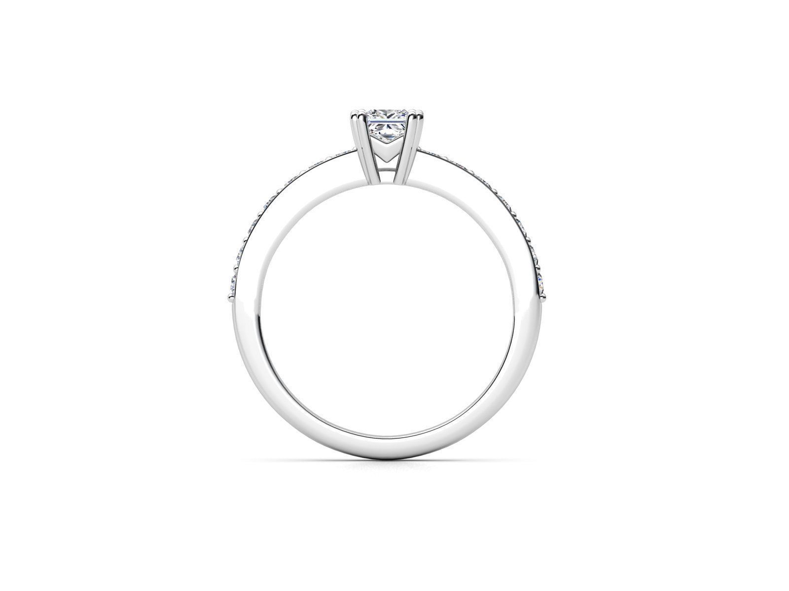 ZDR074 princess cut diamond engagement ring 3D print model_3