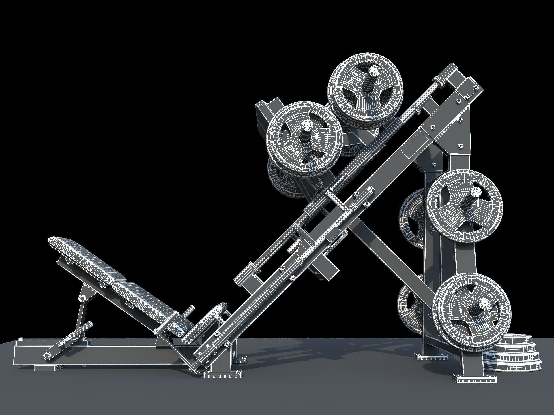 Leg Press Hammer Strength 3D model_13